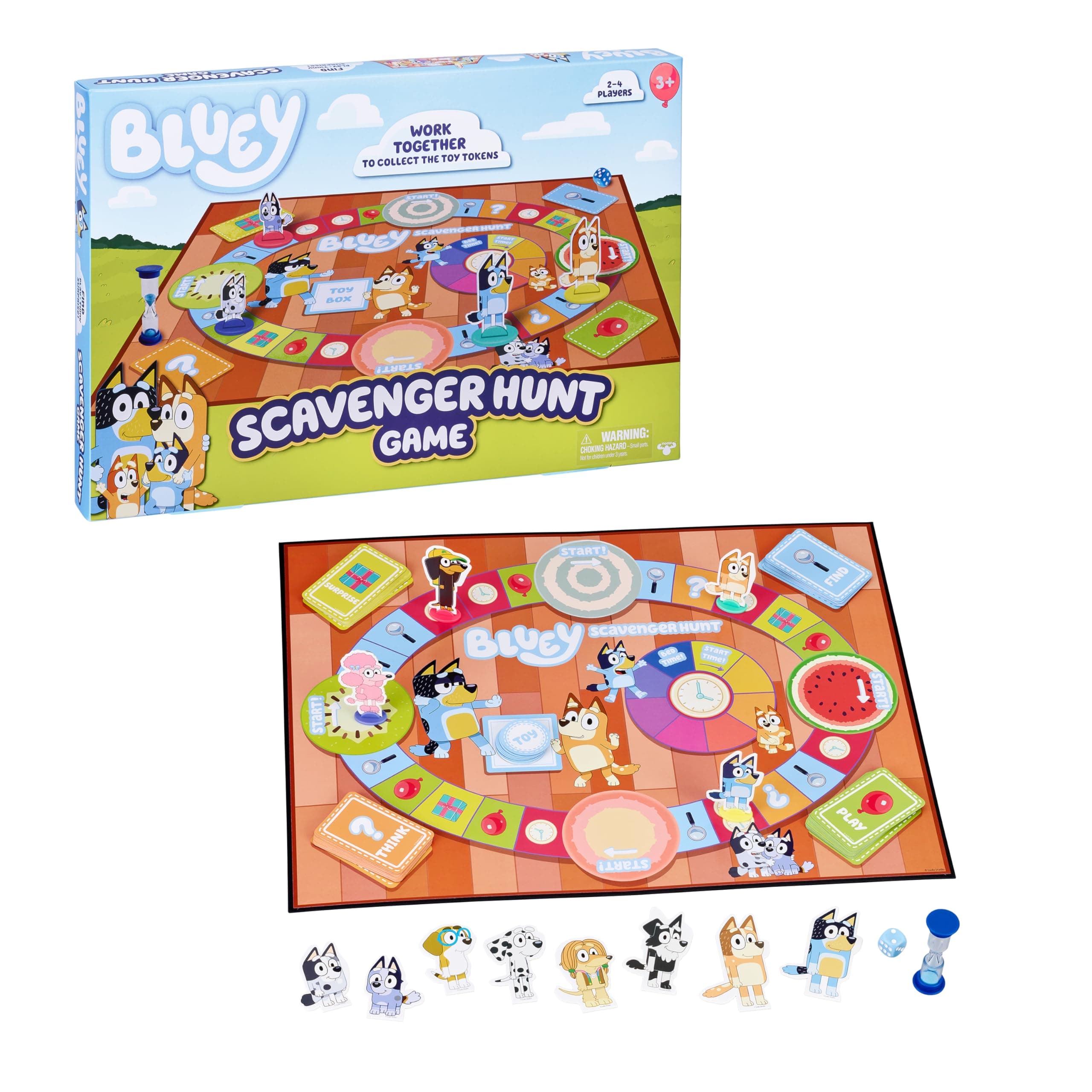 Bluey Scavenger Hunt Game, 2-4 players