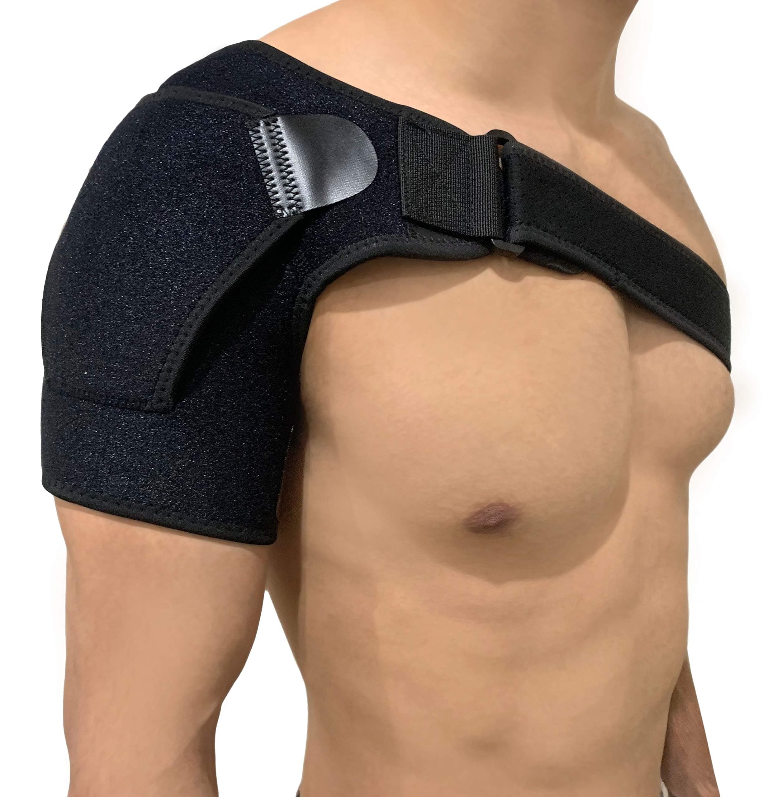 Shoulder Brace Posture Corrector for Women and Men - Shoulder Stability Rotator Cuff Brace Compression Sleeve for Dislocated AC Joint, Labrum Tear & Frozen Shoulder Pain Relief (1)