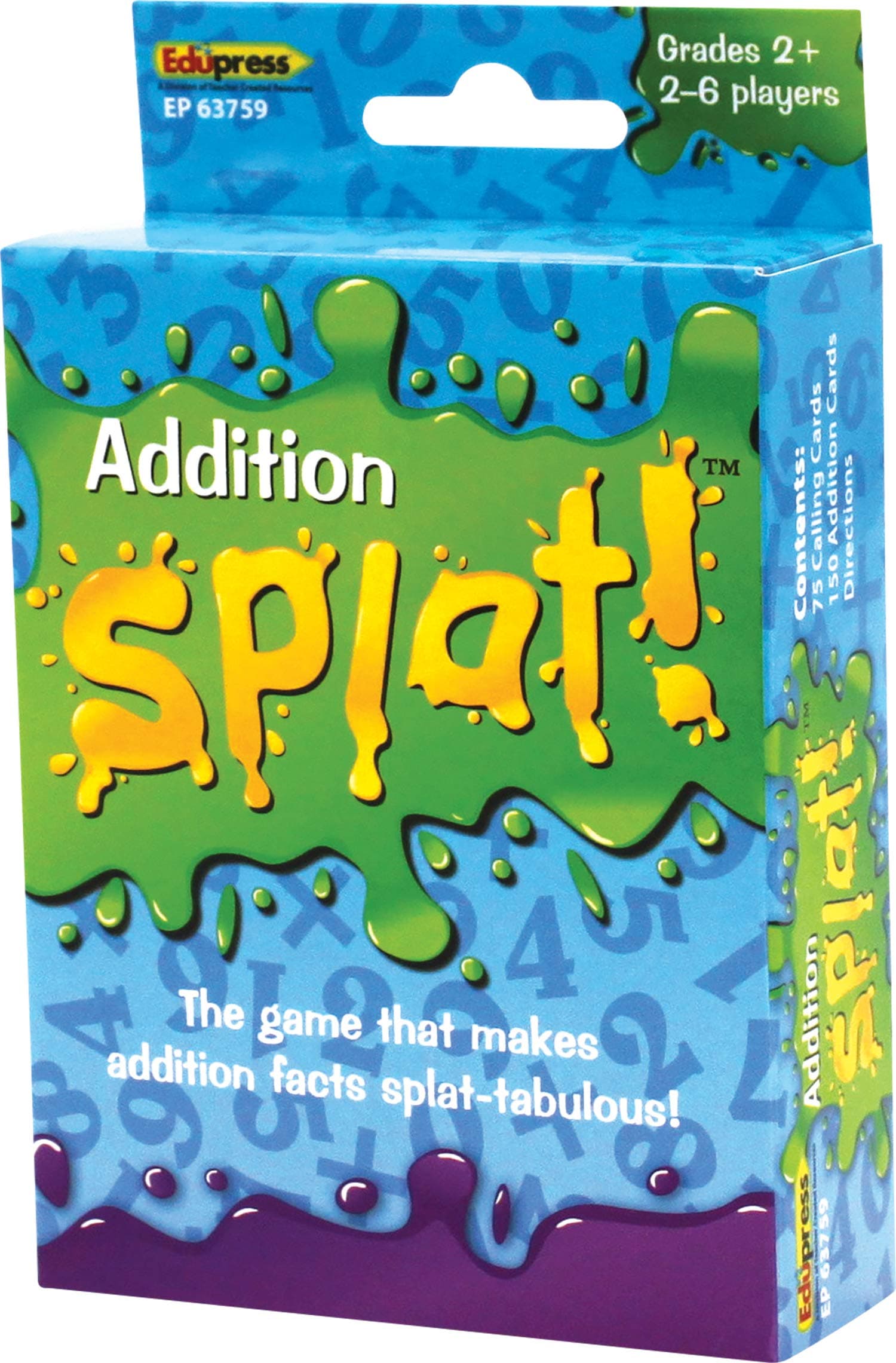 Math Splat™ Game: Addition Grades 2+ (EP63759), 3.5 H x 5.625 L x 2.25 W