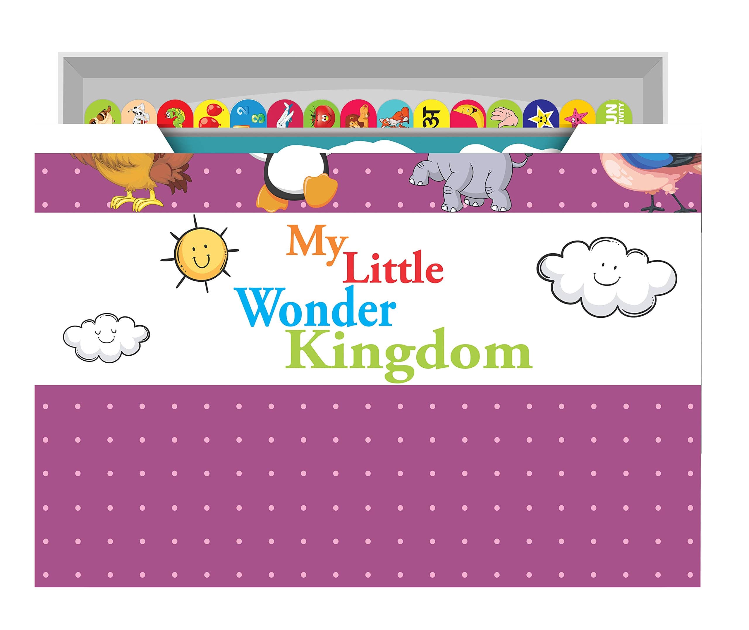 Smart Tots Learning Educational Flash Card Kit Perfect for Early Development of Babies Toddlers and Preschoolers-Includes- an Alphabet Book, 15 Flash Cards and Sticker Sheet.