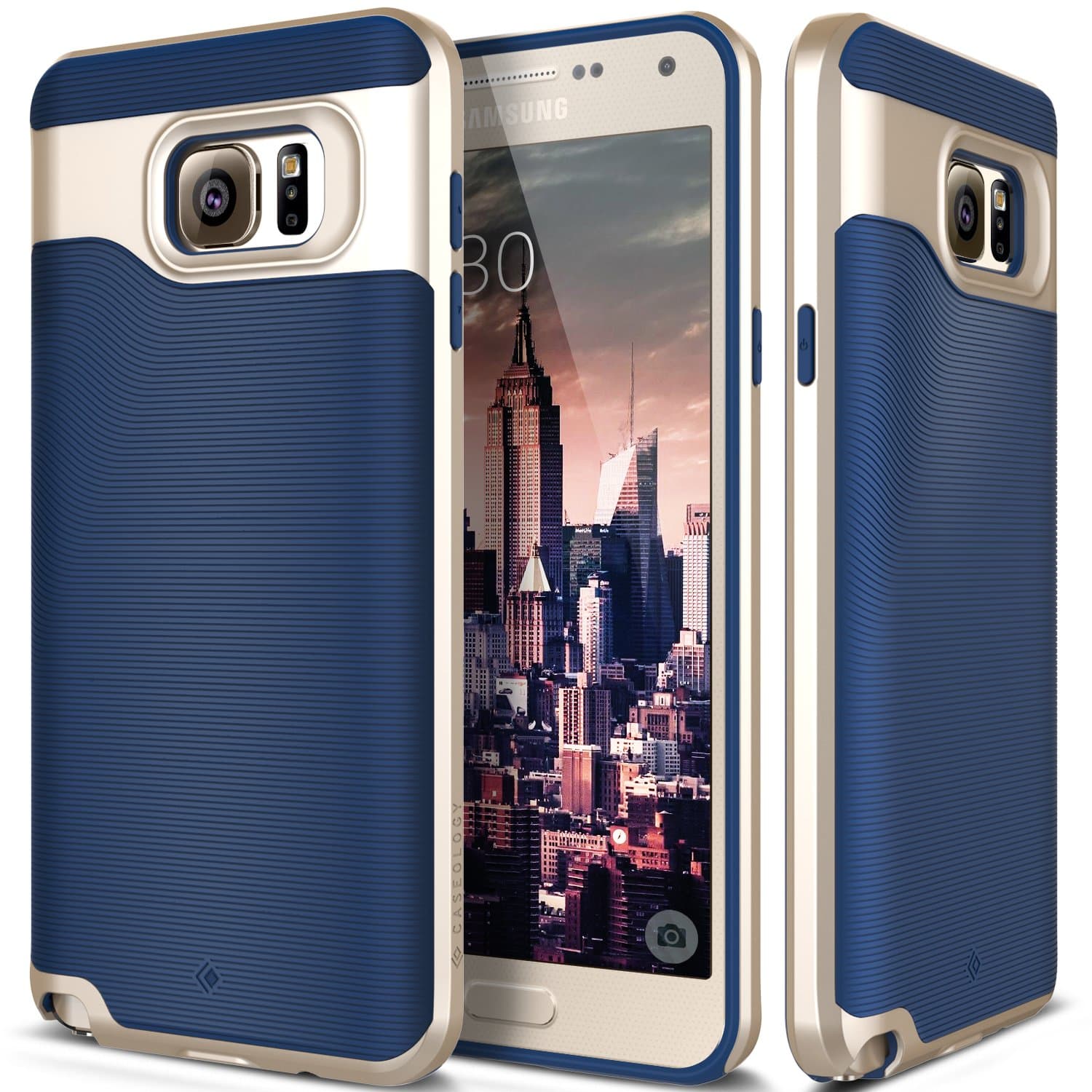 Caseology Wavelength for Samsung Galaxy Note 5 Case (2017) - Navy Blue