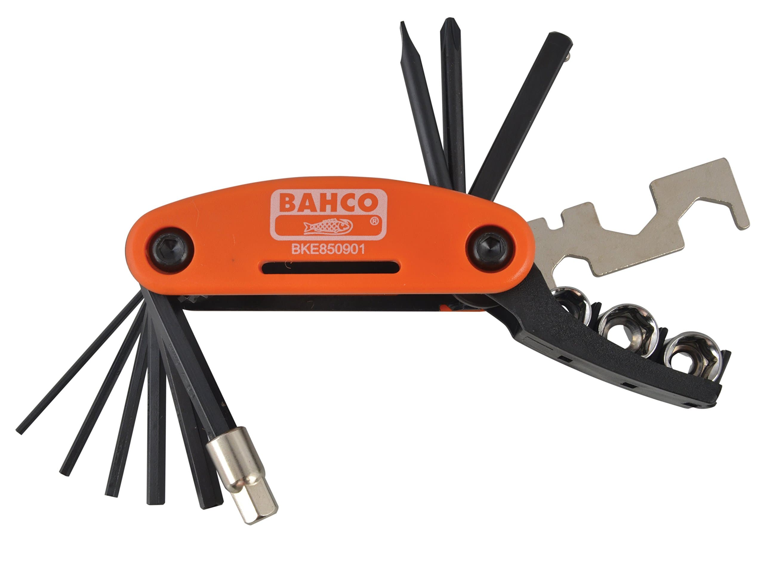 Bahco Multi Bike Pocket Tool, Compact Multi‑Function Repair Tool with Essential Bits and Fold‑Out Design for On‑The‑Go Adjustments and General Bike Maintenance