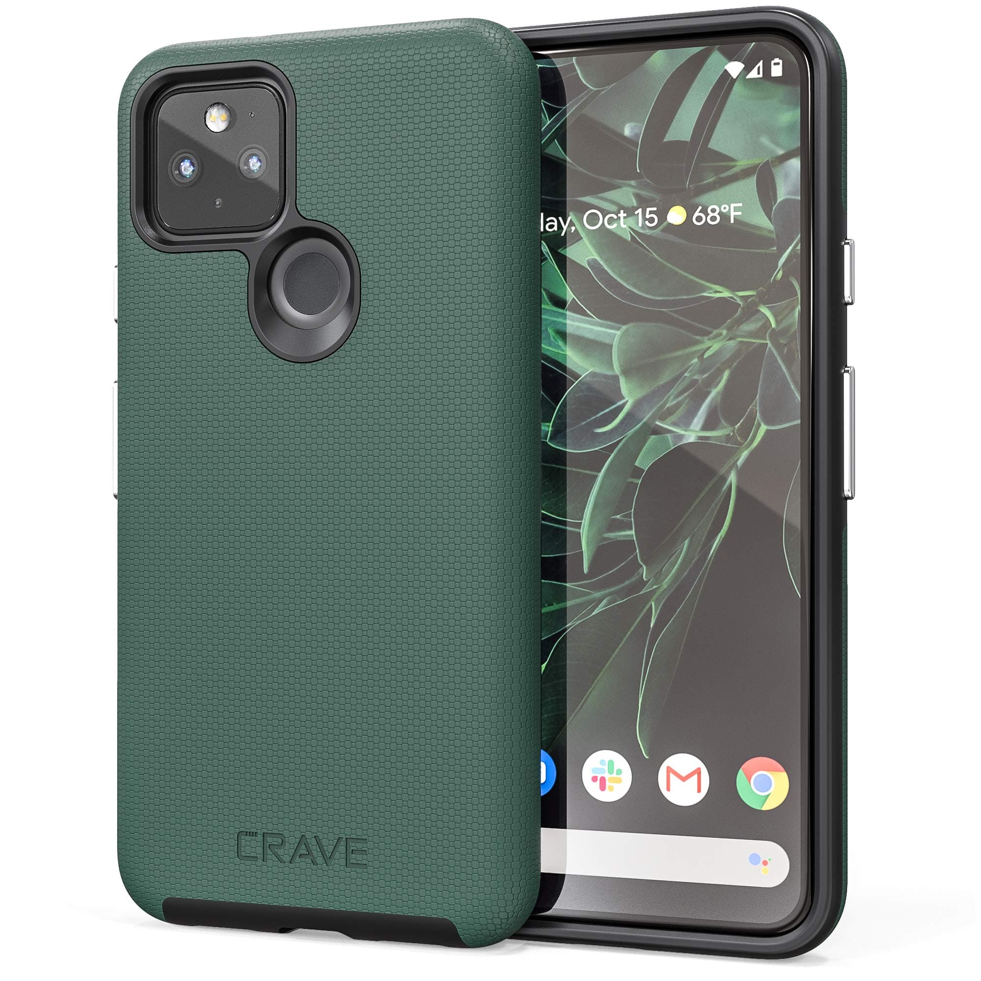 Pixel 5 Case, Dual Guard Protection Series Case for Google Pixel 5 - Forest Green