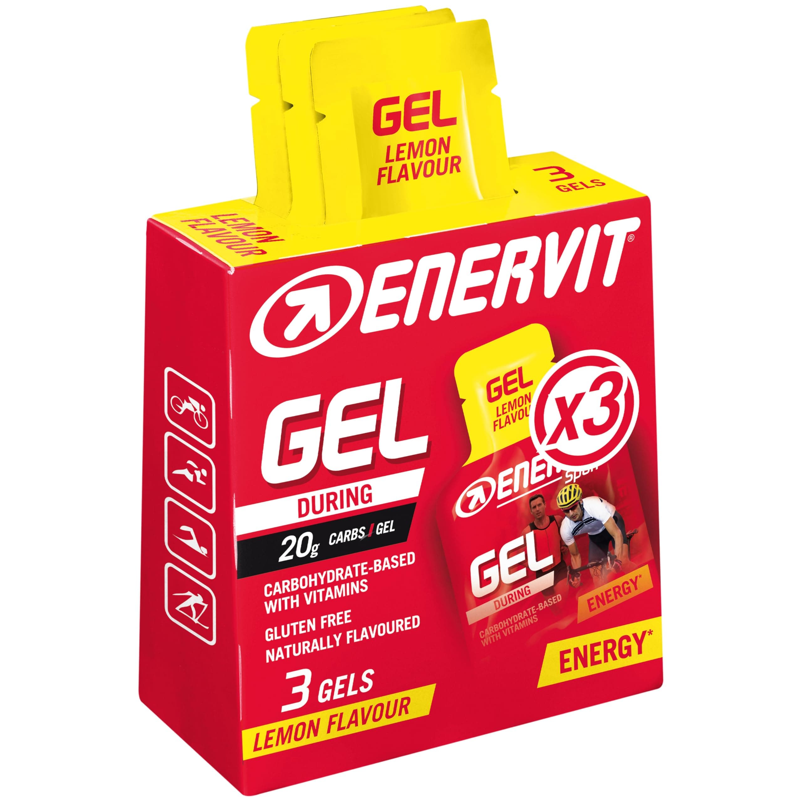 Energy Gel, 3 x 25ml, Lemon