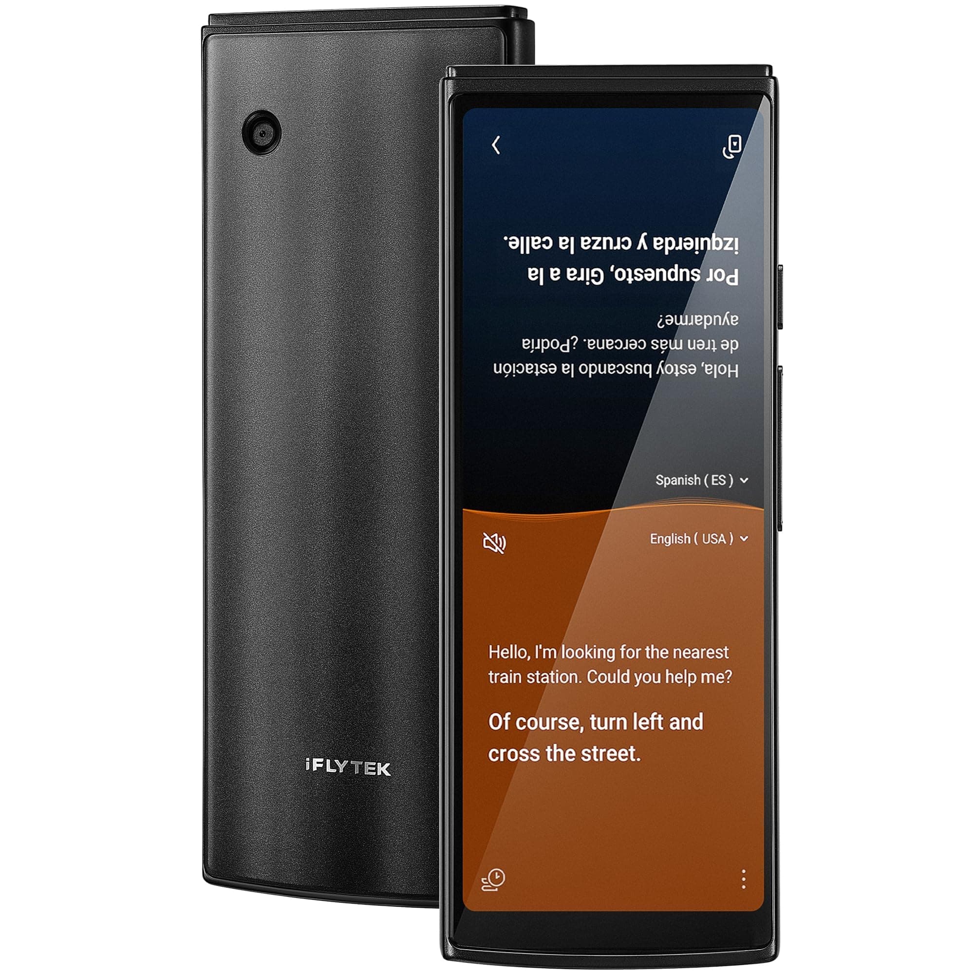 iFLYTEK AI Language Translator Device — 60 Languages, Real-Time Split-Screen & Two-Way Instant Voice Translation, 18 Offline Packs, 2-Year Global Data for K-12 Education, Business, Travel