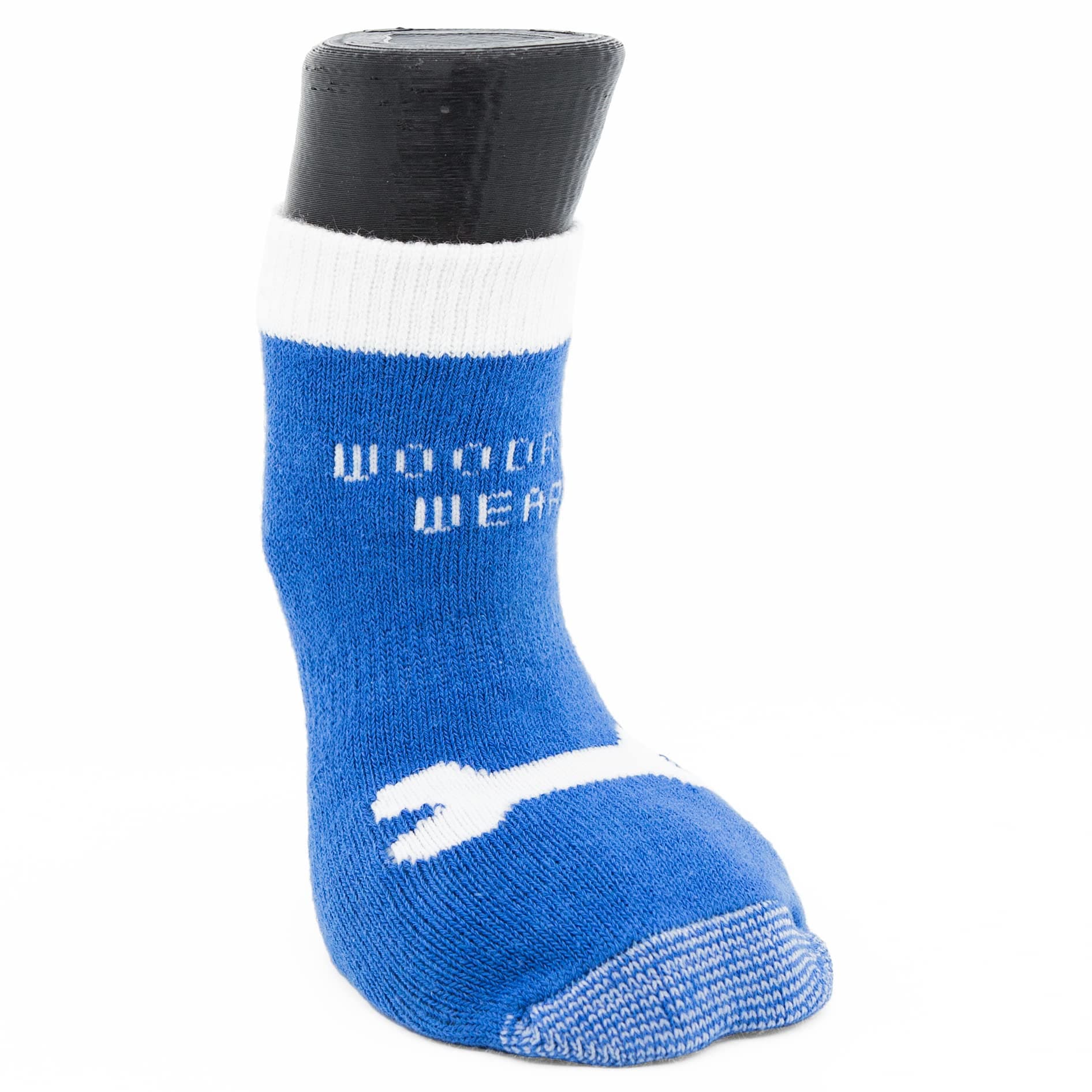 Power Paws Advanced Dog Socks, Blue with A Bone, XS, Fits 12-25 pounds