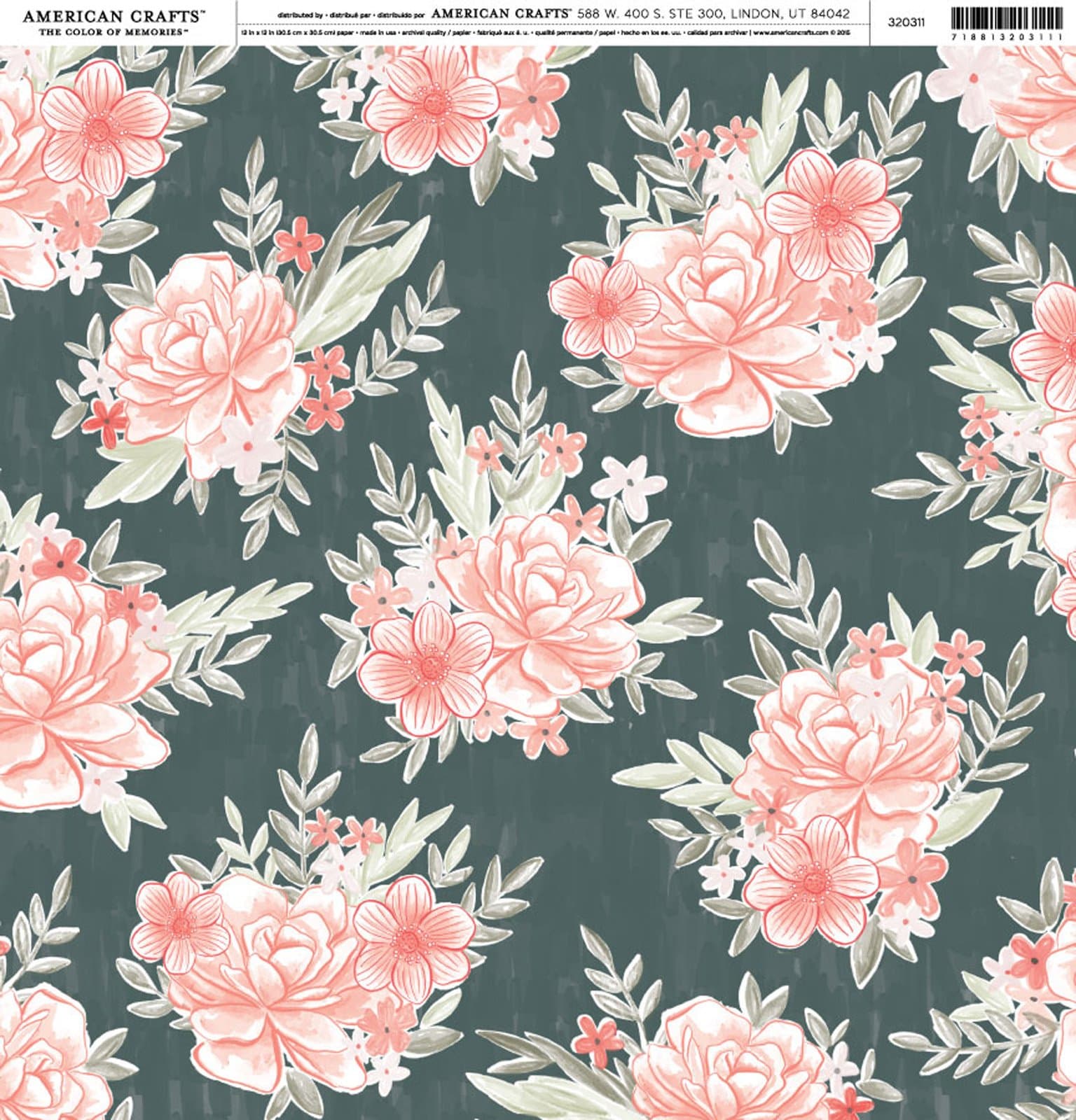 American Crafts Open Stock 12 x 12 - Pattern Paper - Single Sided - Take Me Away - 10F 320311