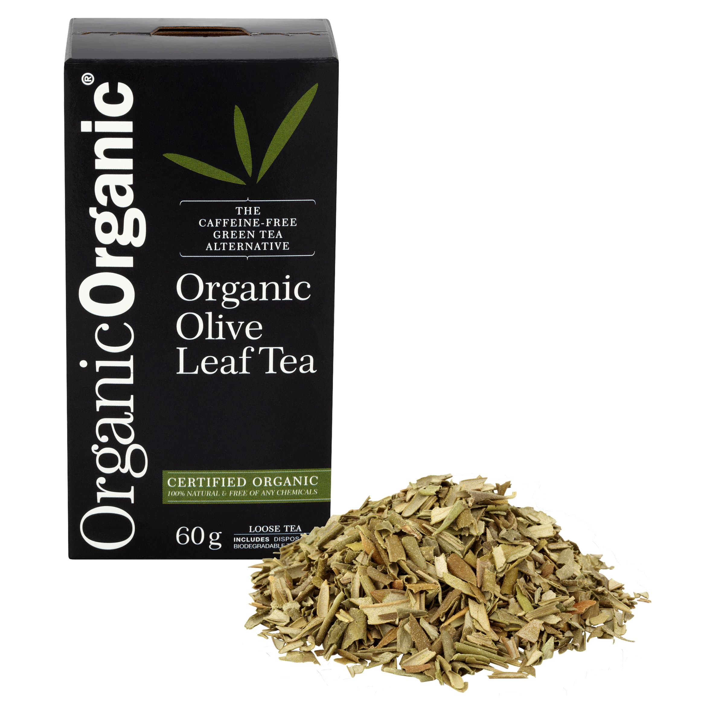Organic (BIO) Olive Leaf Tea. Hand Picked, Loose Leaf Tea. The Caffeine-Free, Green Tea Alternative. Gold Star Winner Great Taste Awards 2017. 100% Certified Organic. Chemical-Free,Non-GMO.Powerhouse