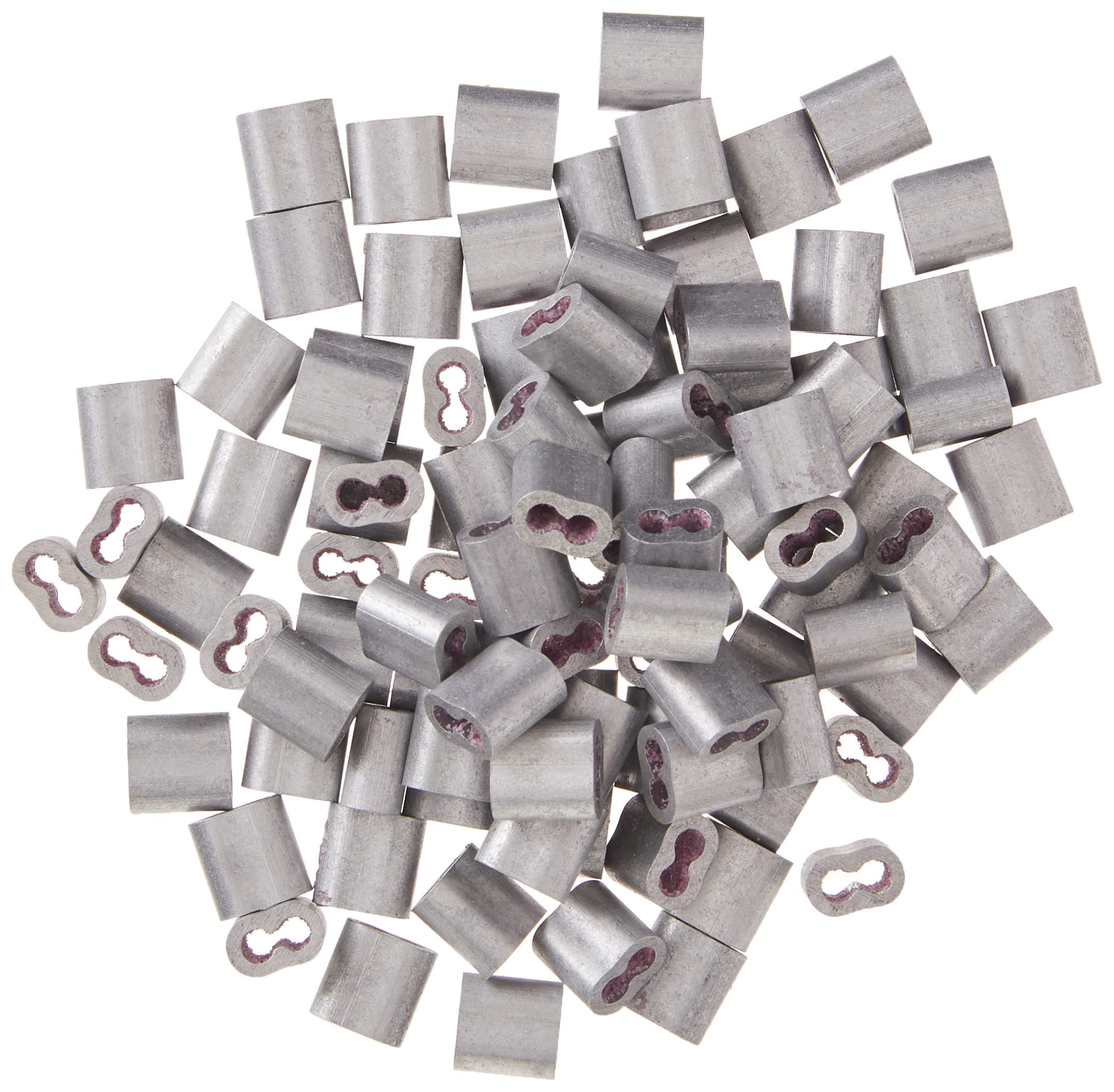 HTGCS23100 Gritted Crimping Sleeve 2-3,Silver