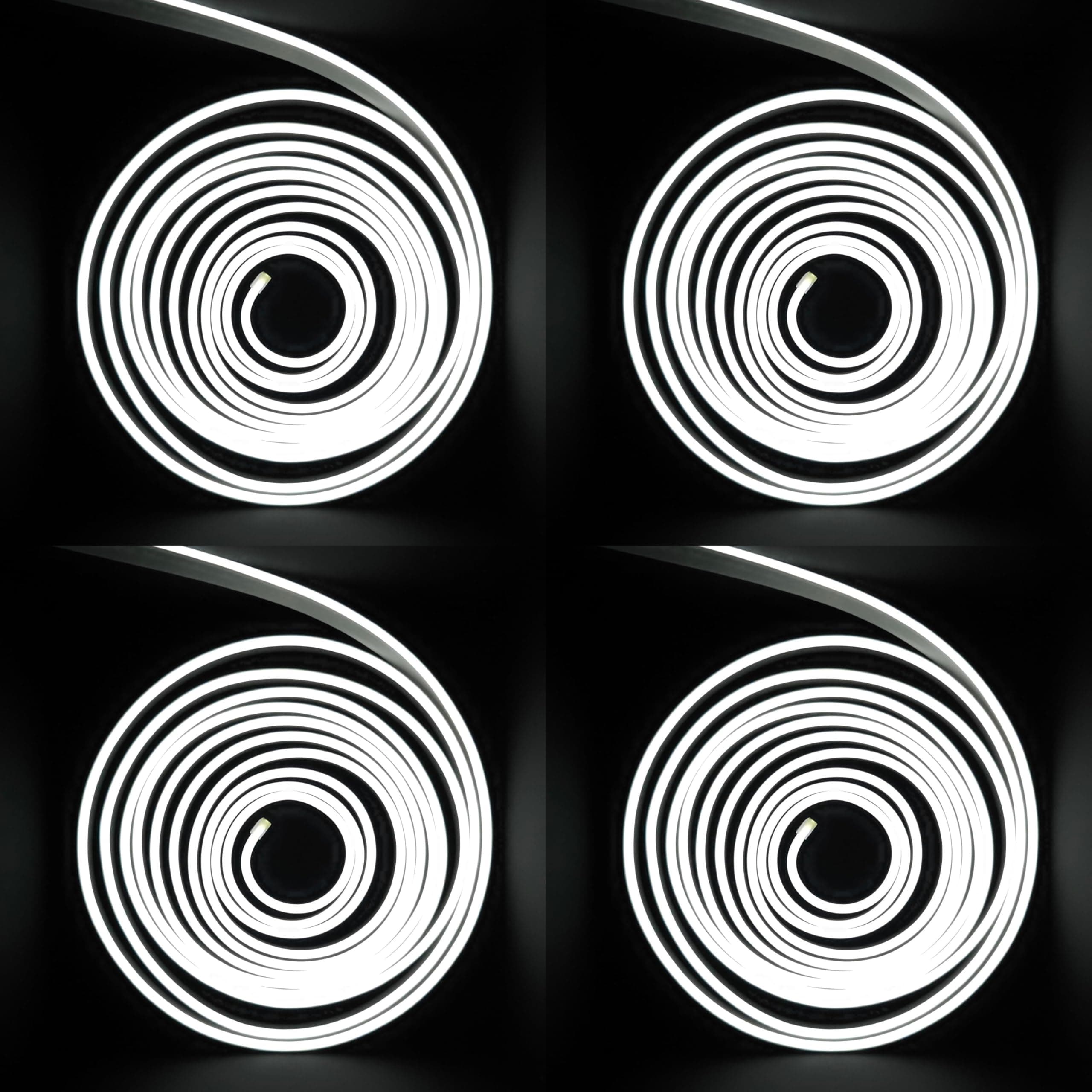 IMPRESSION 5 Meter Neon Led Rope Light Flexible Silicone Led Lights with 12V Adapter Waterproof Led Strip Light for Indoor & Outdoor Decoration (Non-adhesive Back) (COOL WHITE, PACK of 4 (20 MTR))