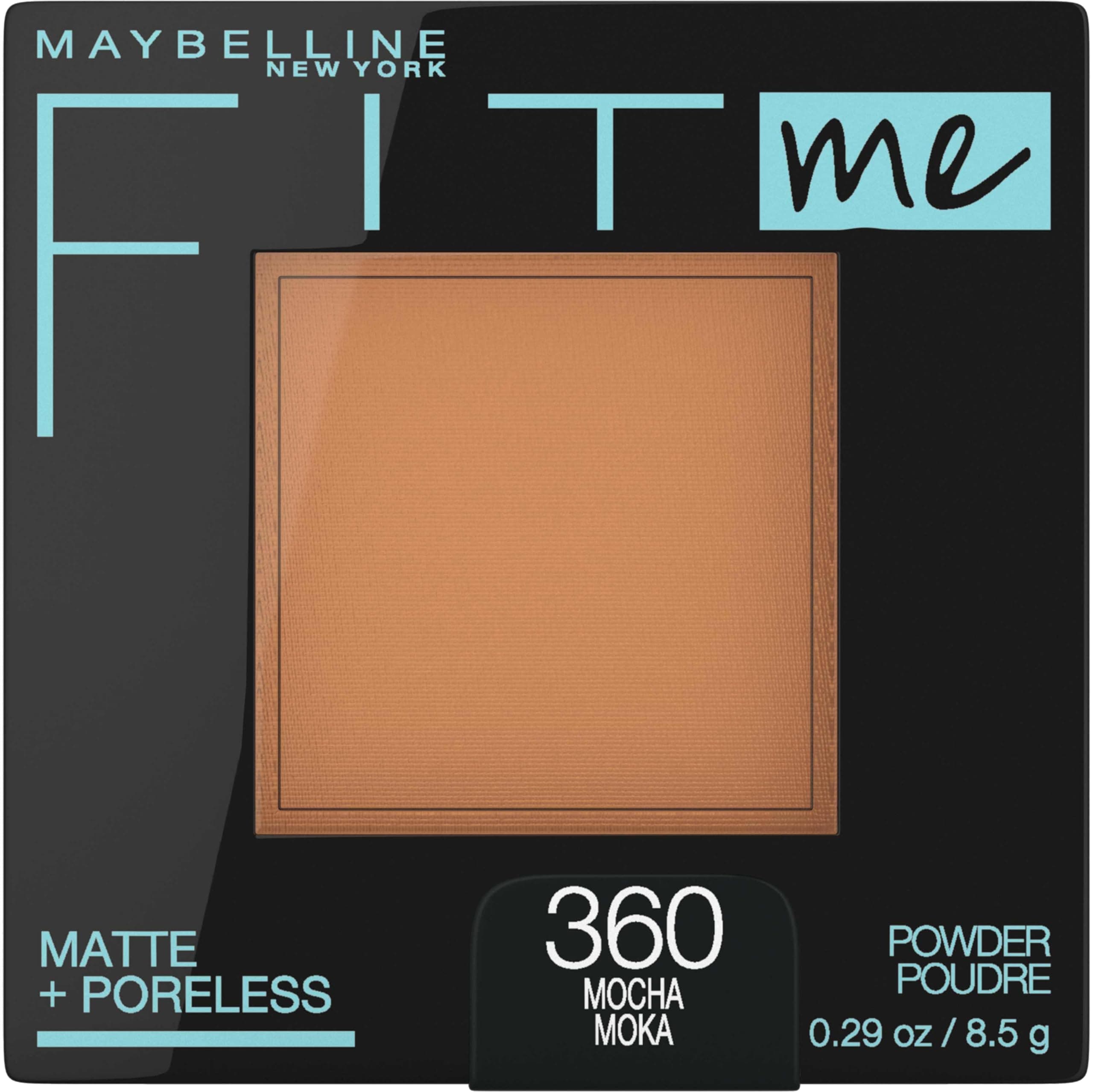 Fit Me Matte + Poreless Pressed Face Powder Makeup & Setting Powder, Mocha, 1 Count