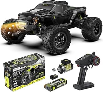 RC Cars Mini 1:10 Brushless RC Car for Adults Max 50 mph All Terrain Hobby Trucks Electric Off-Road Monster Trucks 4WD Remote Control Car Truck Waterproof with Carbon Fiber