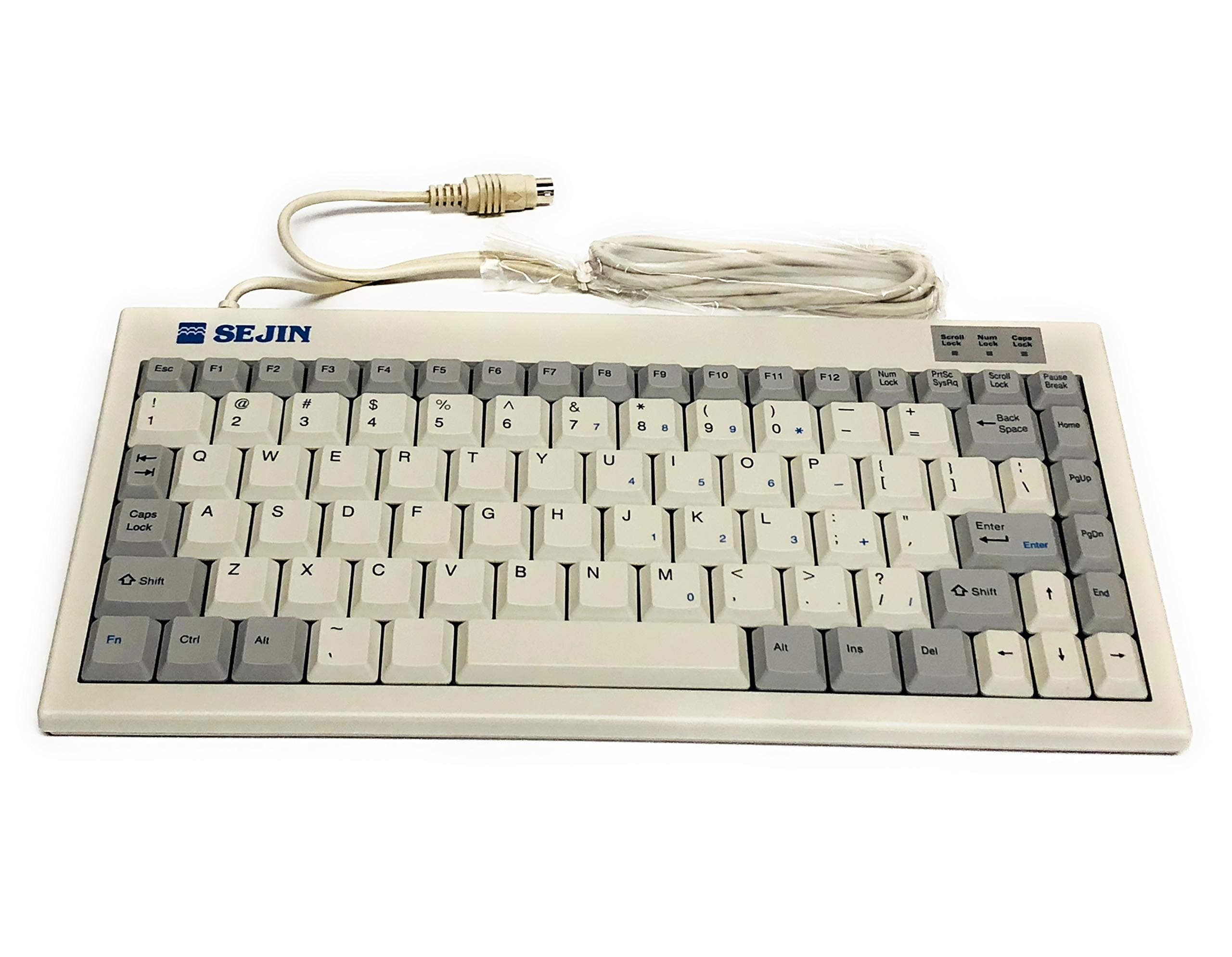 Sejin Electron SPR-8630PS Mini Wired 11.5” PS/2 Keyboard