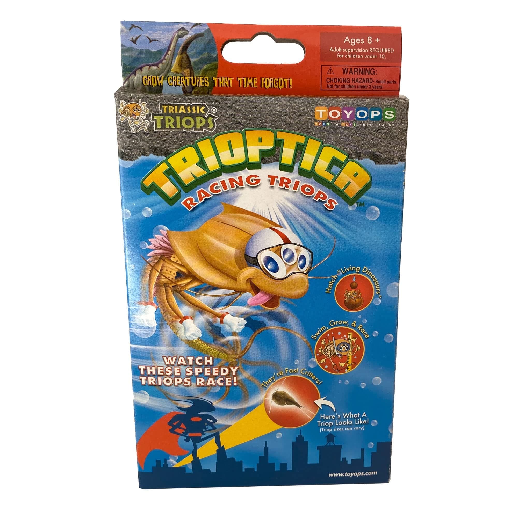 Racing Triops Kit, Contains Eggs, Food, Instructions and Helpful Hints to Hatch and Grow Your Own Speedy Prehistoric Creatures, Fun Educational Toy for Kids