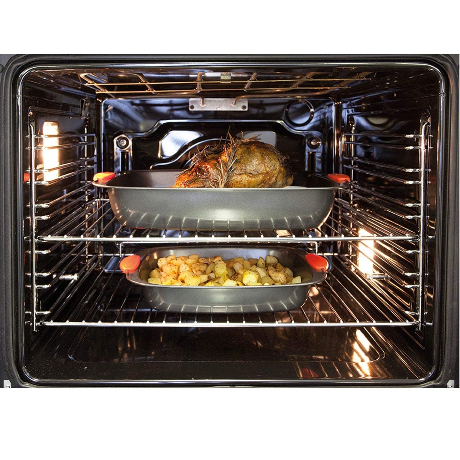 CDA SK210SS Four function single electric fan oven, Black [Energy Class A]