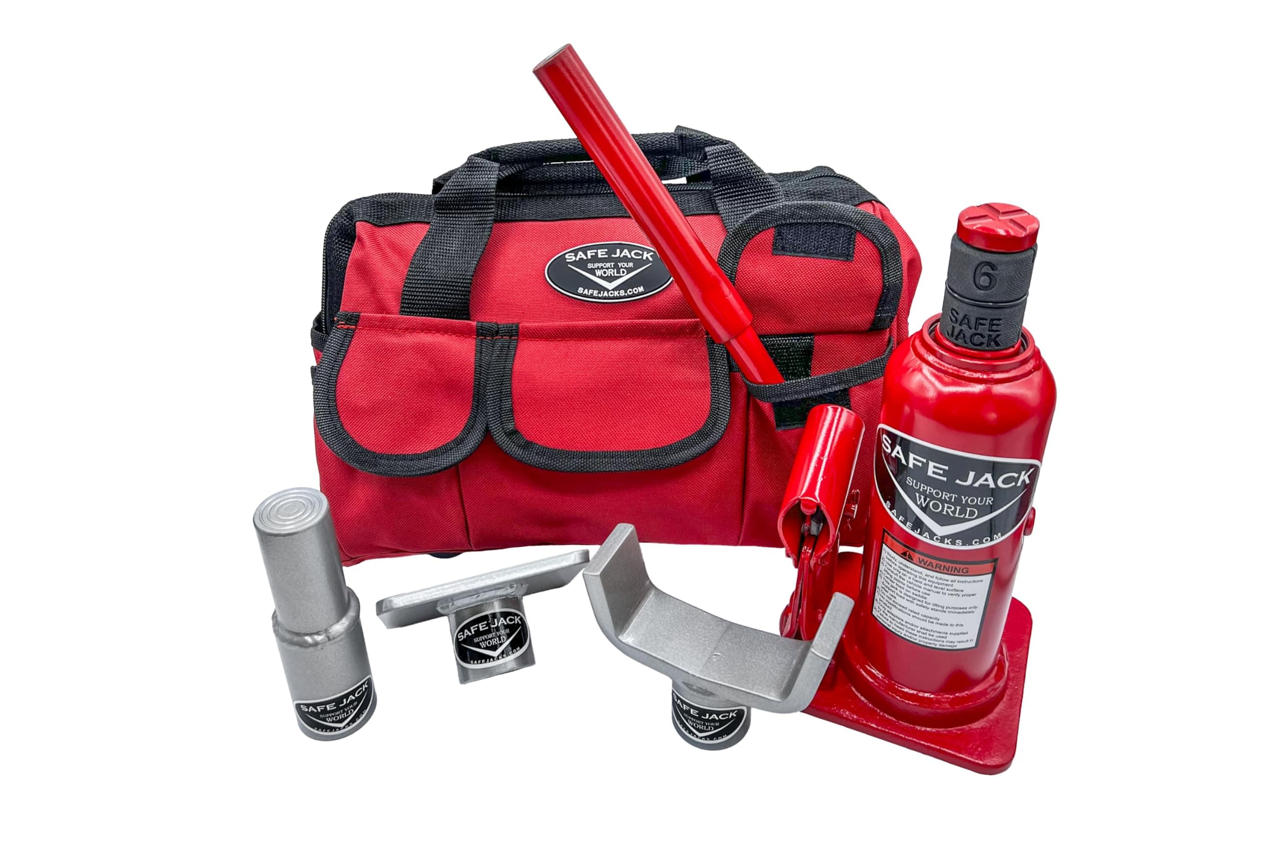 Safe Jack 6 ton Starter Bottle Jack Recovery Kit - 37M-BB8