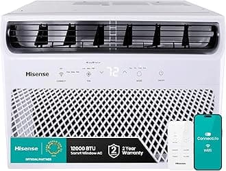Hisense WC12W25A 12,000 BTU Smart Window Air Conditioner, White