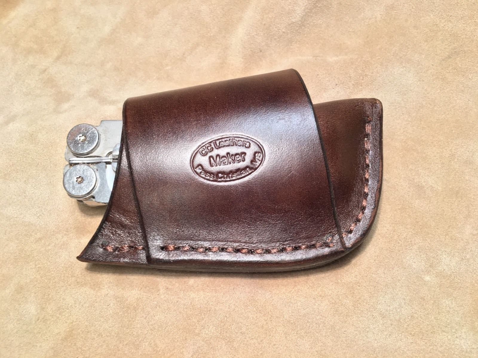 Custom Leather Sheath for LEATHERMAN Sidekick, Wingman, Wave