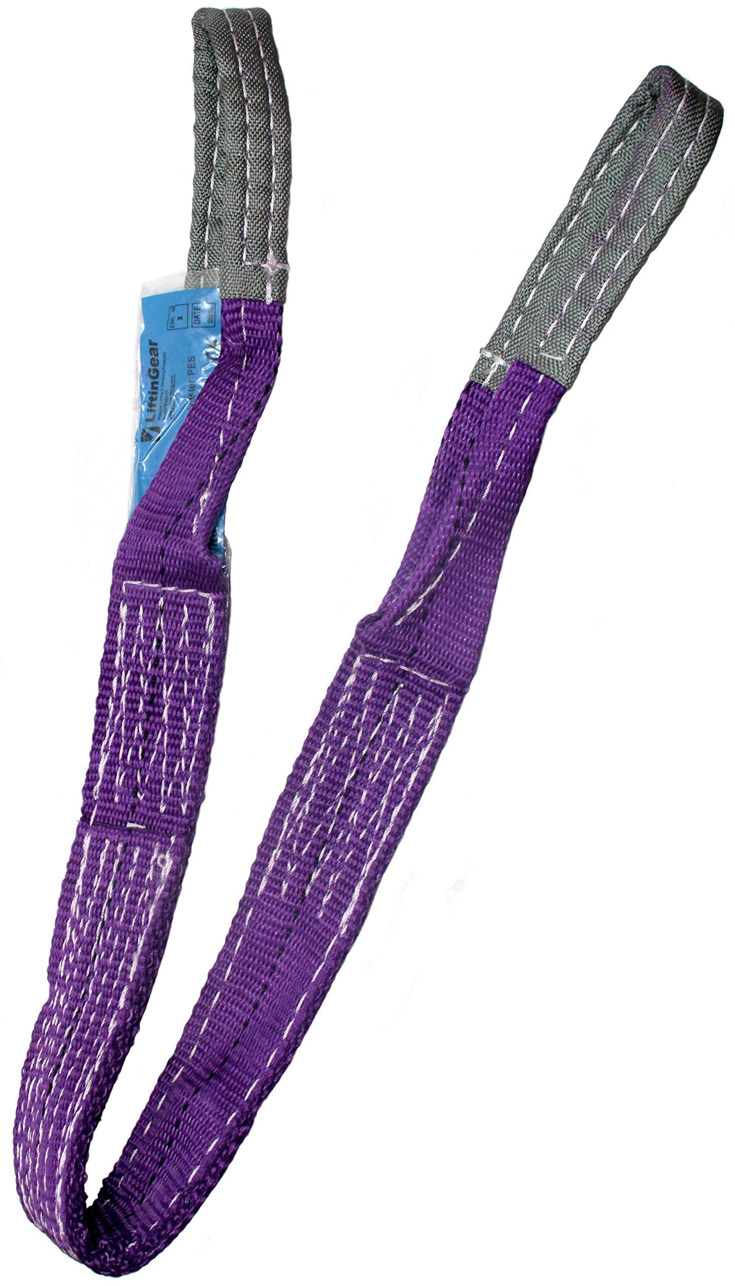 1 Tonne Duplex Polyester Webbing Lifting Cargo Sling Strap Strop 1-10mtr EWL Certified BSEN1492-1 2000 (1mtr)