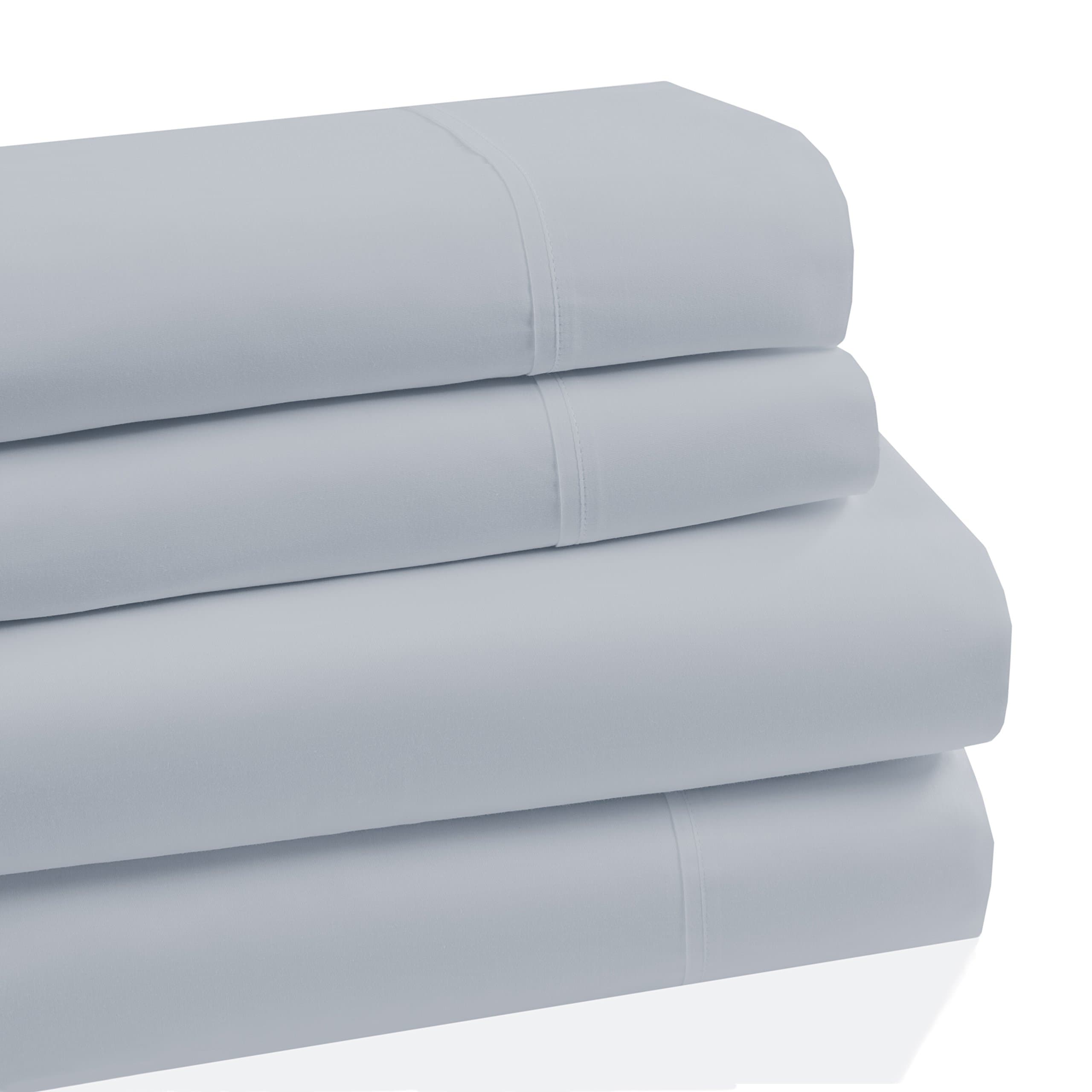 Westbury Manor 1000 Thread Count 100% Cotton Sheet Set, Soft Sateen Weave,King Sheets, Deep Pockets,Hotel Collection,Luxury Bedding, Super Sale, 100% Cotton 4-Piece Sheet Set, Sky Blue