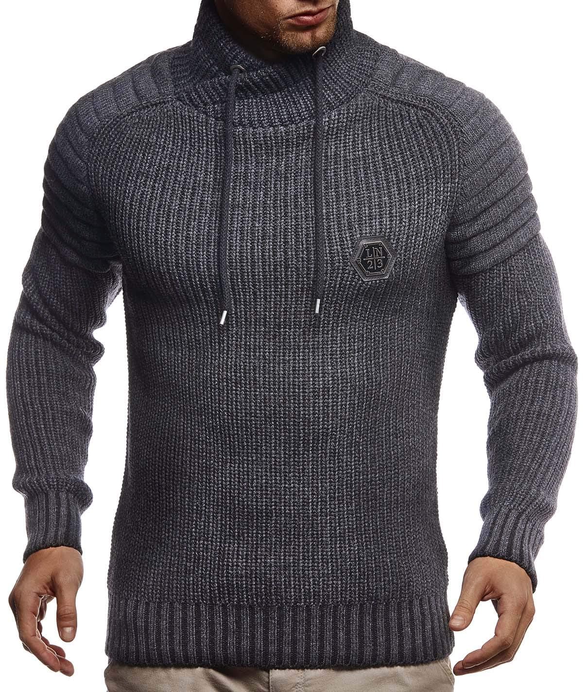 Leif Nelson Men's Pullover Knit Sweater LN-5235