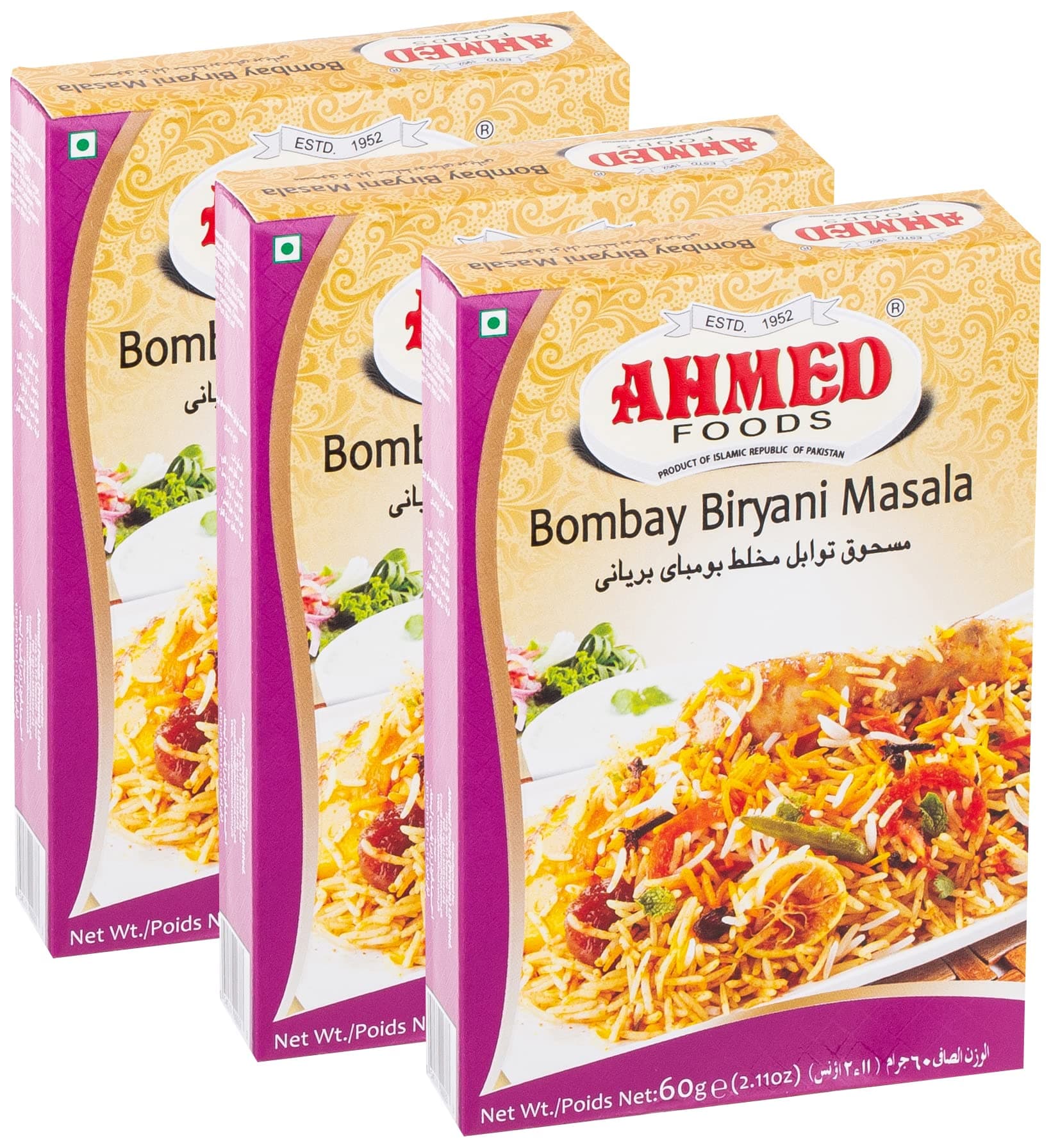 Bombay Biryani Masala, 3 x 60 gm