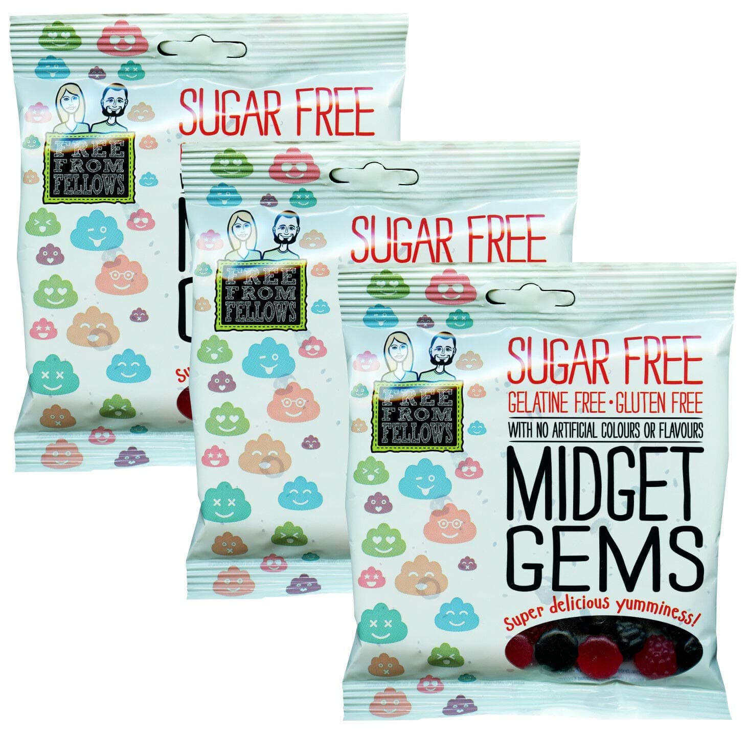 Free From Fellows | Midget Gems | 3 x 100g