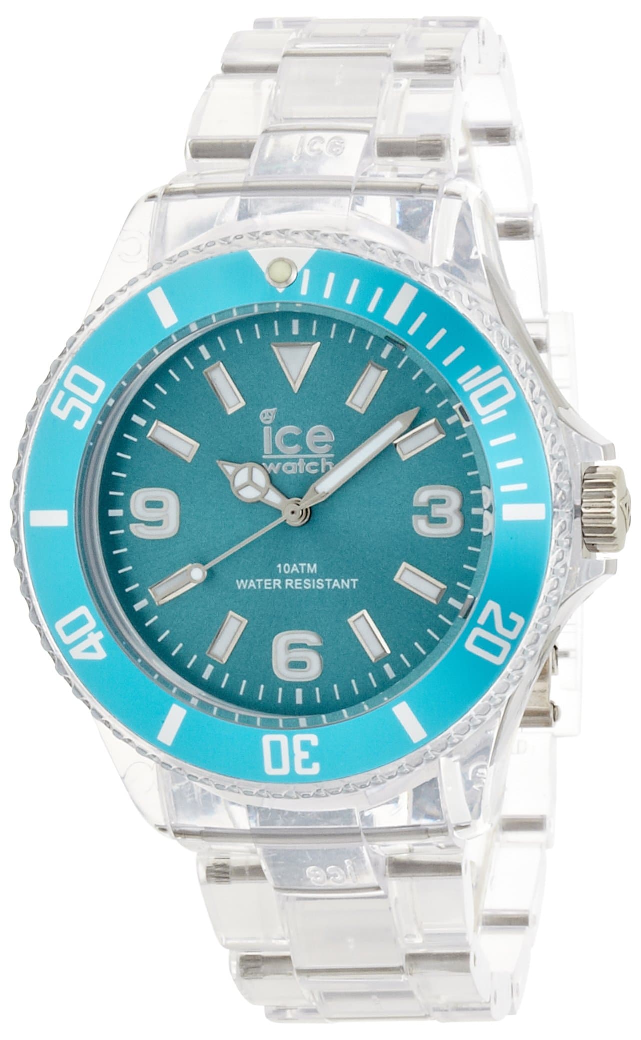 ICE WATCHMen's Pure Translucent Plastic Turquoise Dial