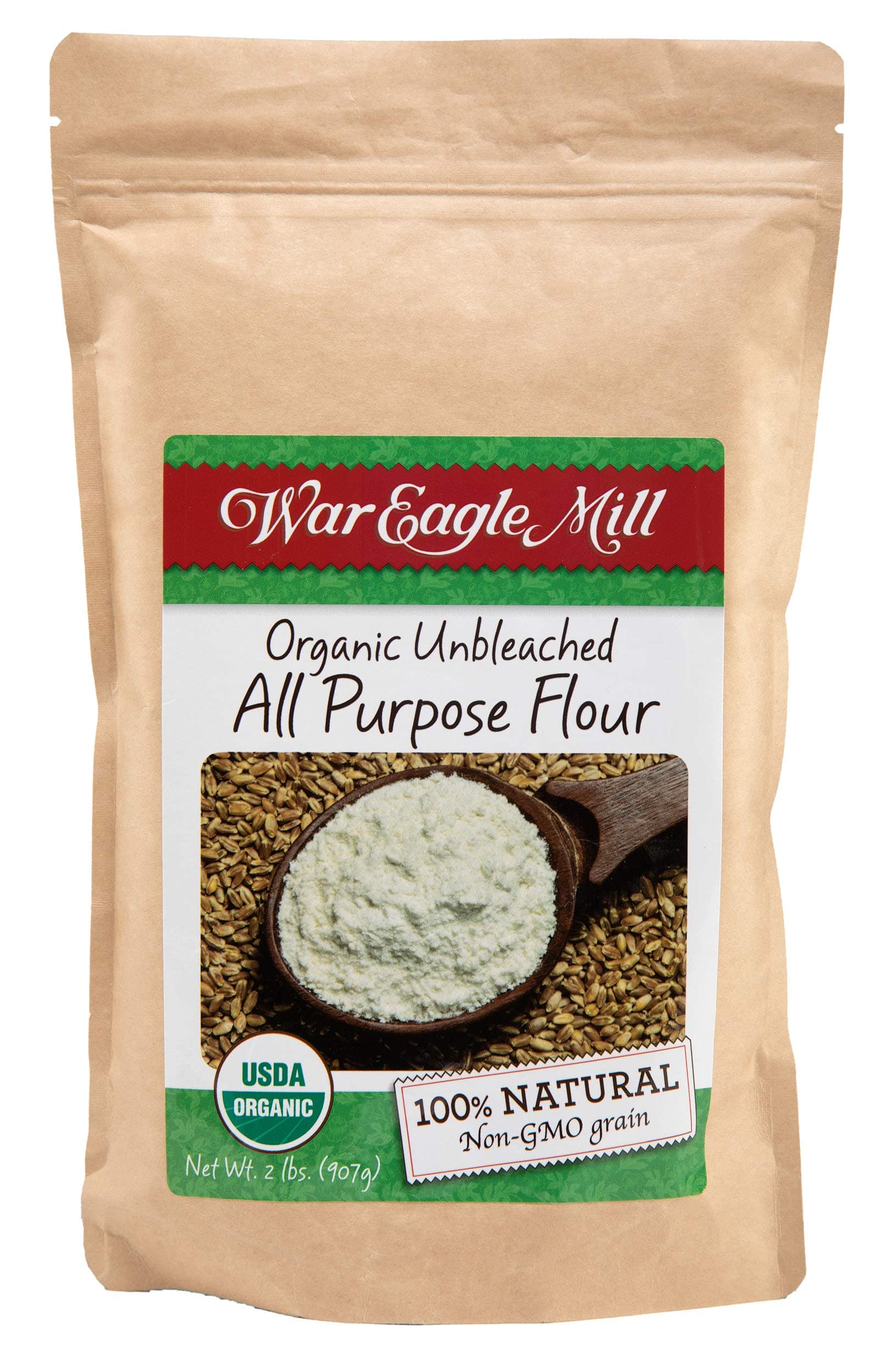 War Eagle Mill All Purpose Flour, Organic, non-GMO, Unbleached (2 lbs)