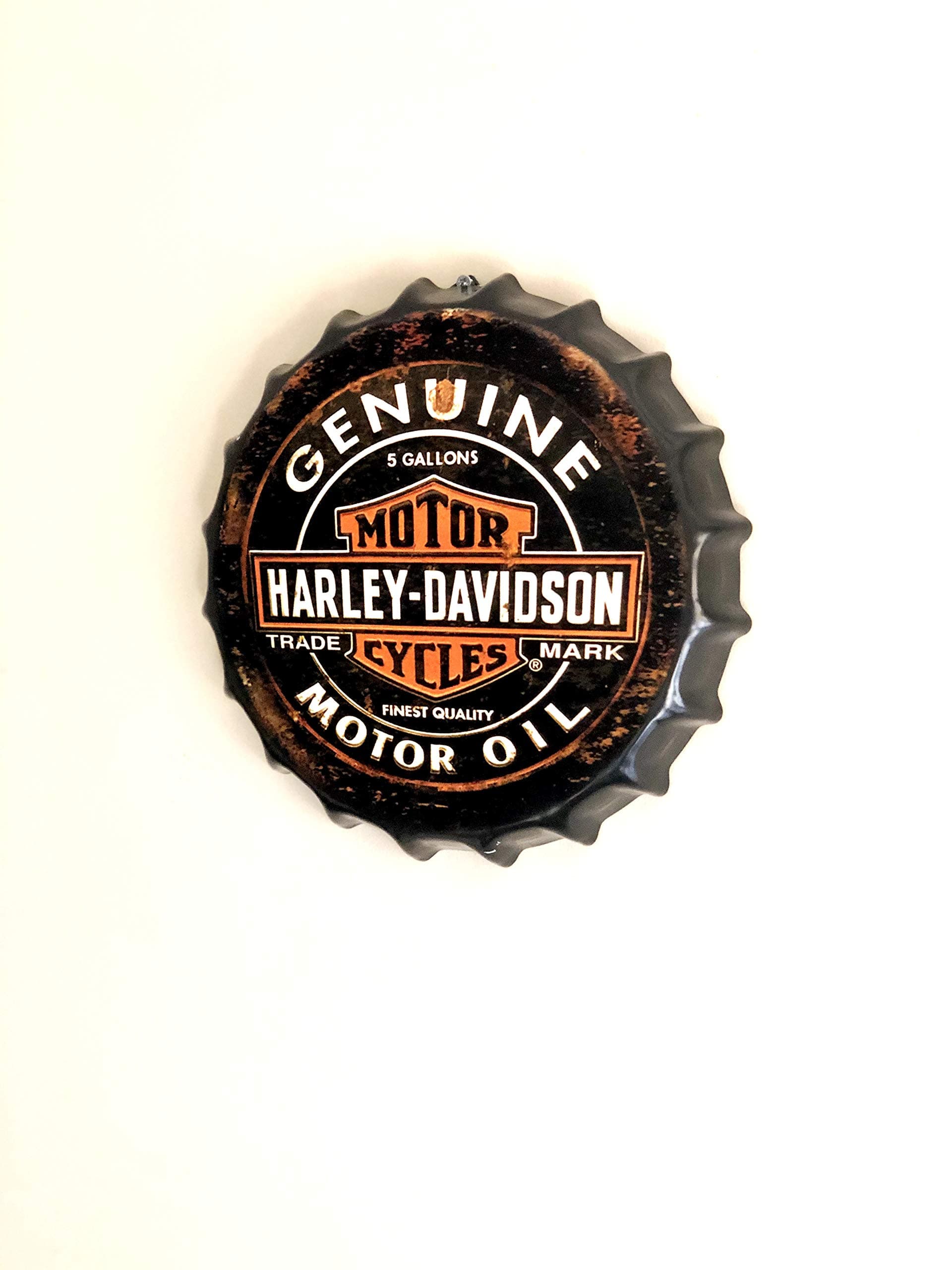 N/A Assorted Collections Motor Harley Davidson Decorative Bottle Caps Metal Tin Signs Cafe Beer Bar Decoration Plat 30cm Wall Art Plaque Vintage Home Decor