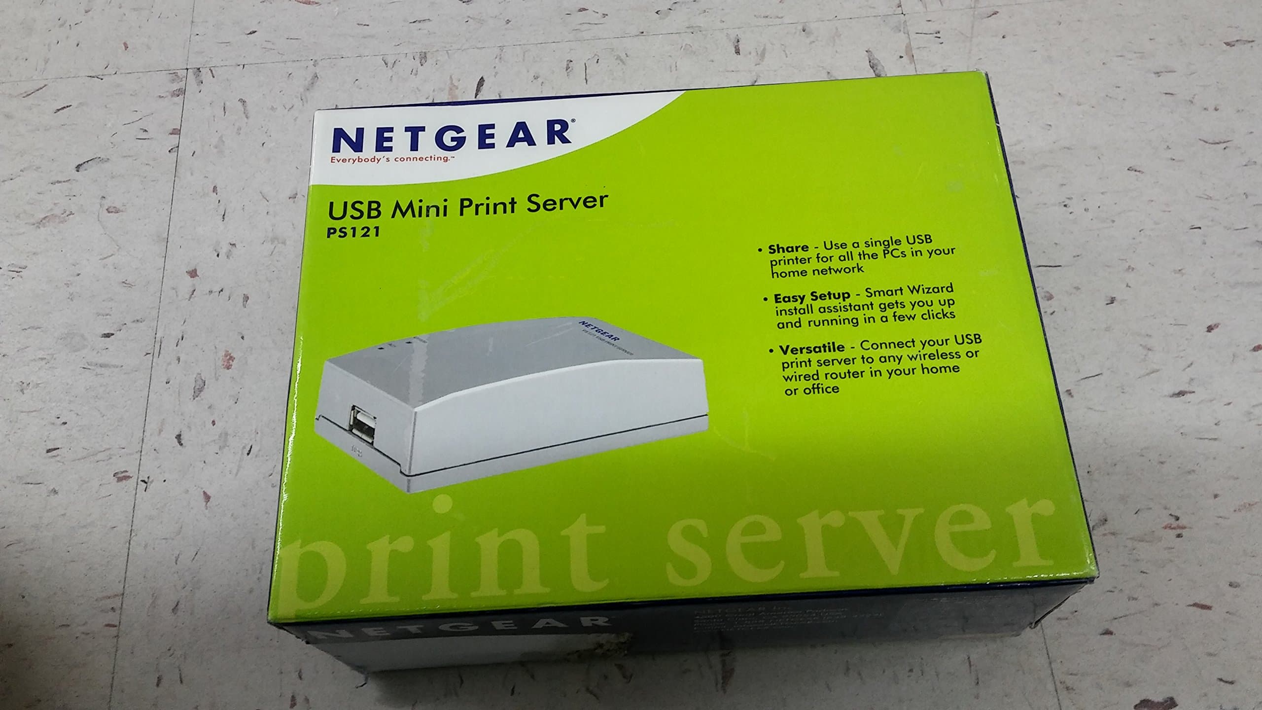 NETGEAR PS121 USB 2.0 Mini Print Server