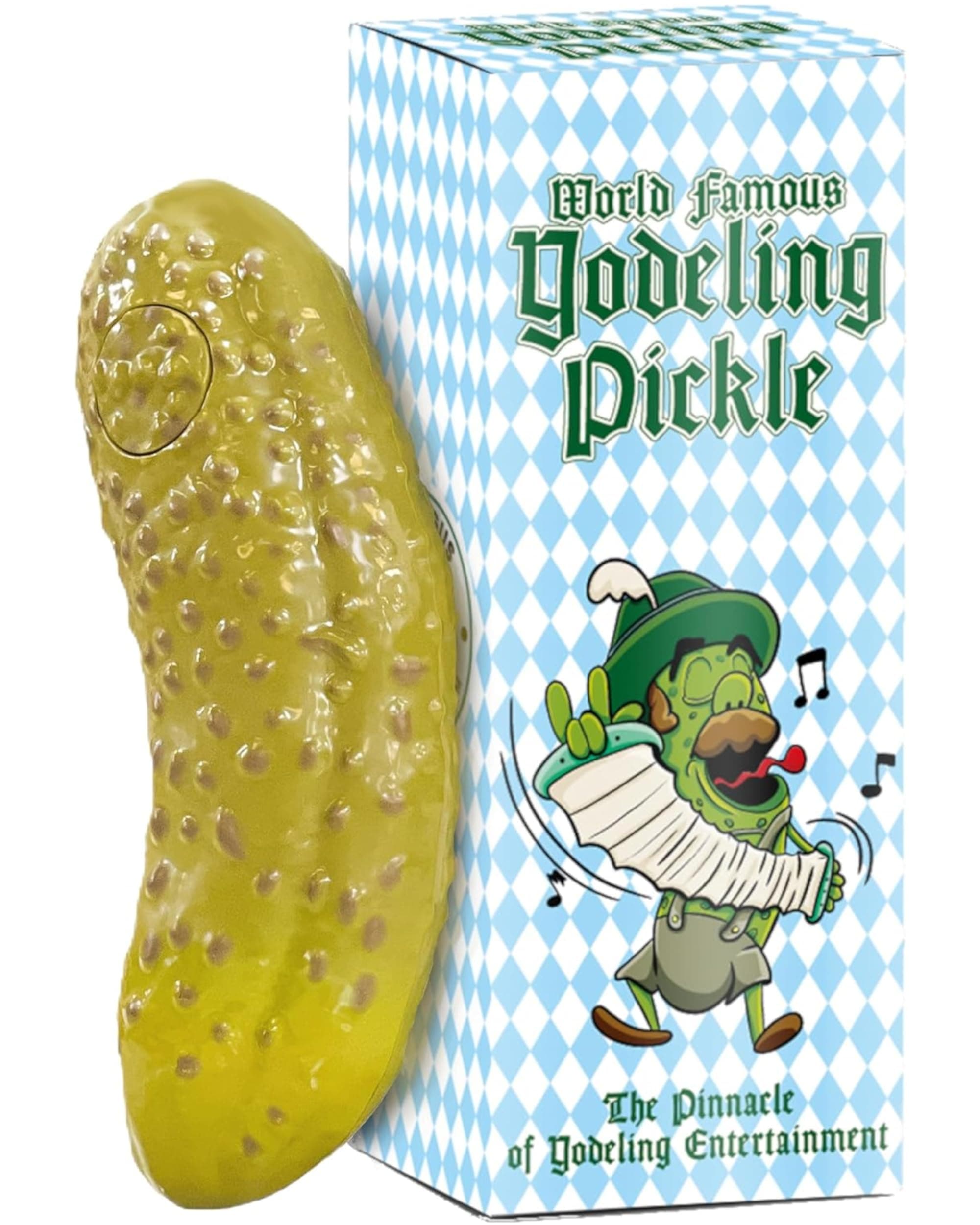 DR DINGUS Yodeling Pickle - Make Anyone Laugh - Endless Singing Entertainment - Best Gag Gift for Friends Family Coworkers