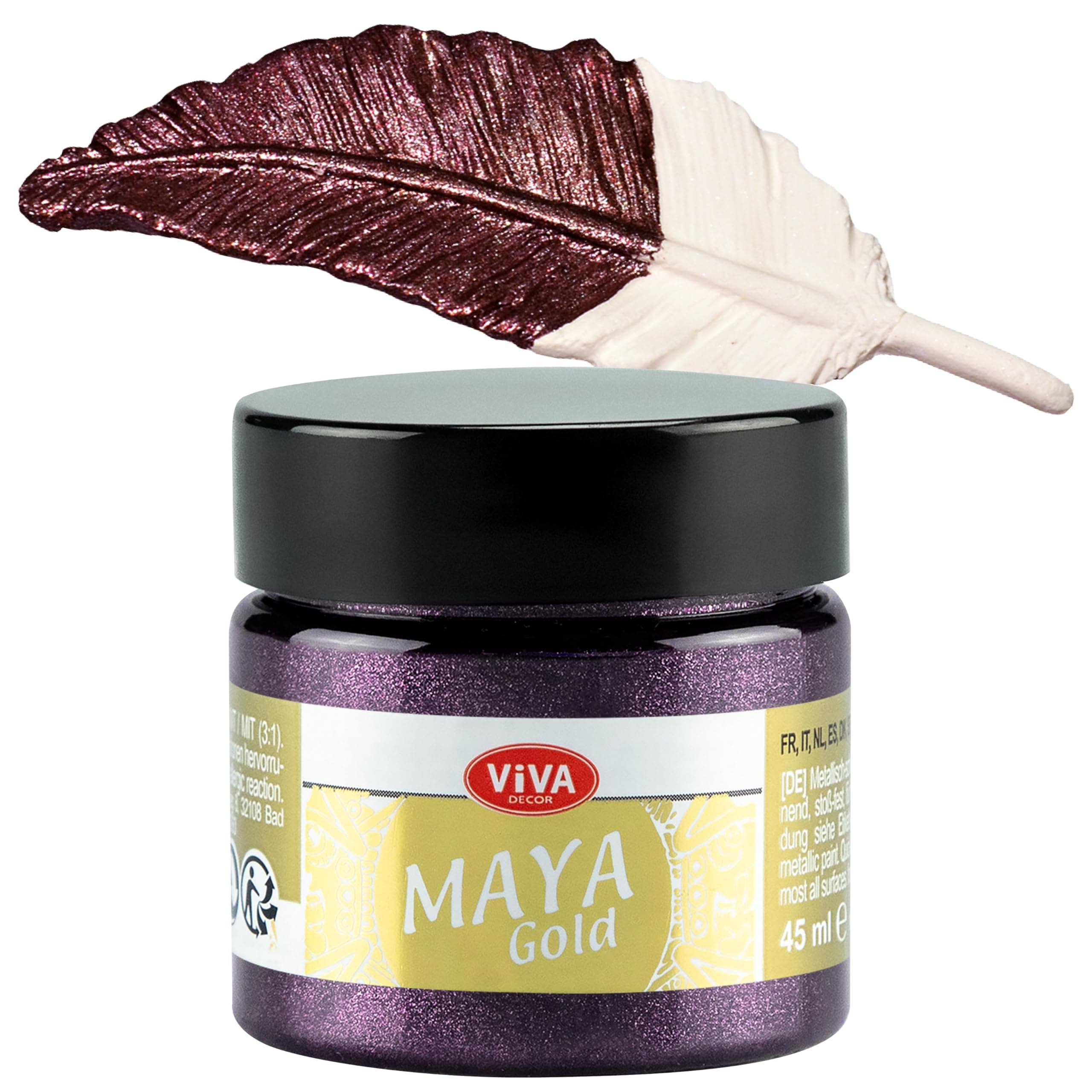 Viva Decor Maya Gold Paint - Bordeaux,Red,Medium