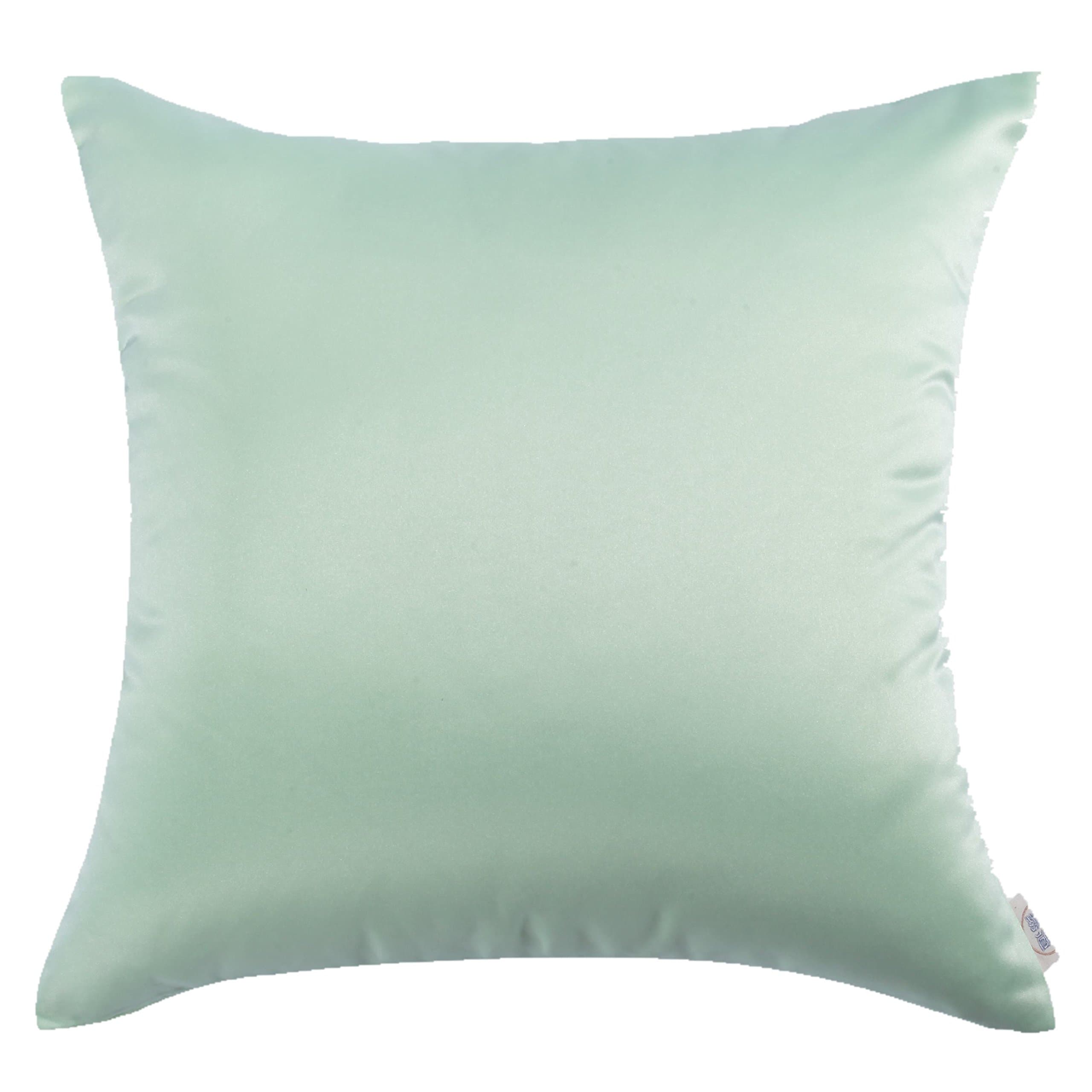 Comfortable Decorative Polyester Satin Throw Pillow Cushion Cover Sham Case 18" (Green)