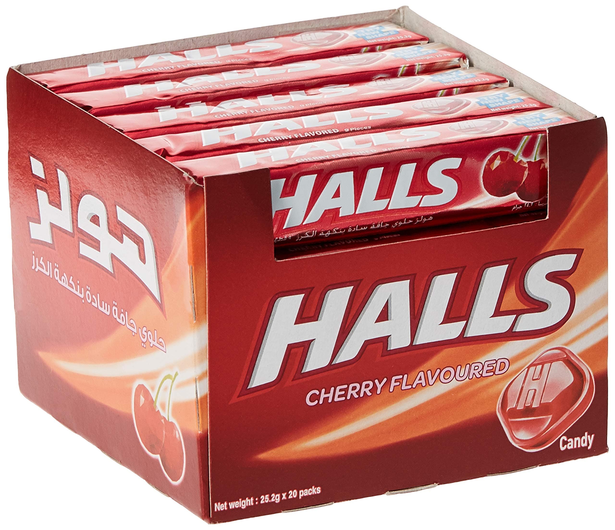 Halls Candy, Cherry, 20 X 25.2 gm