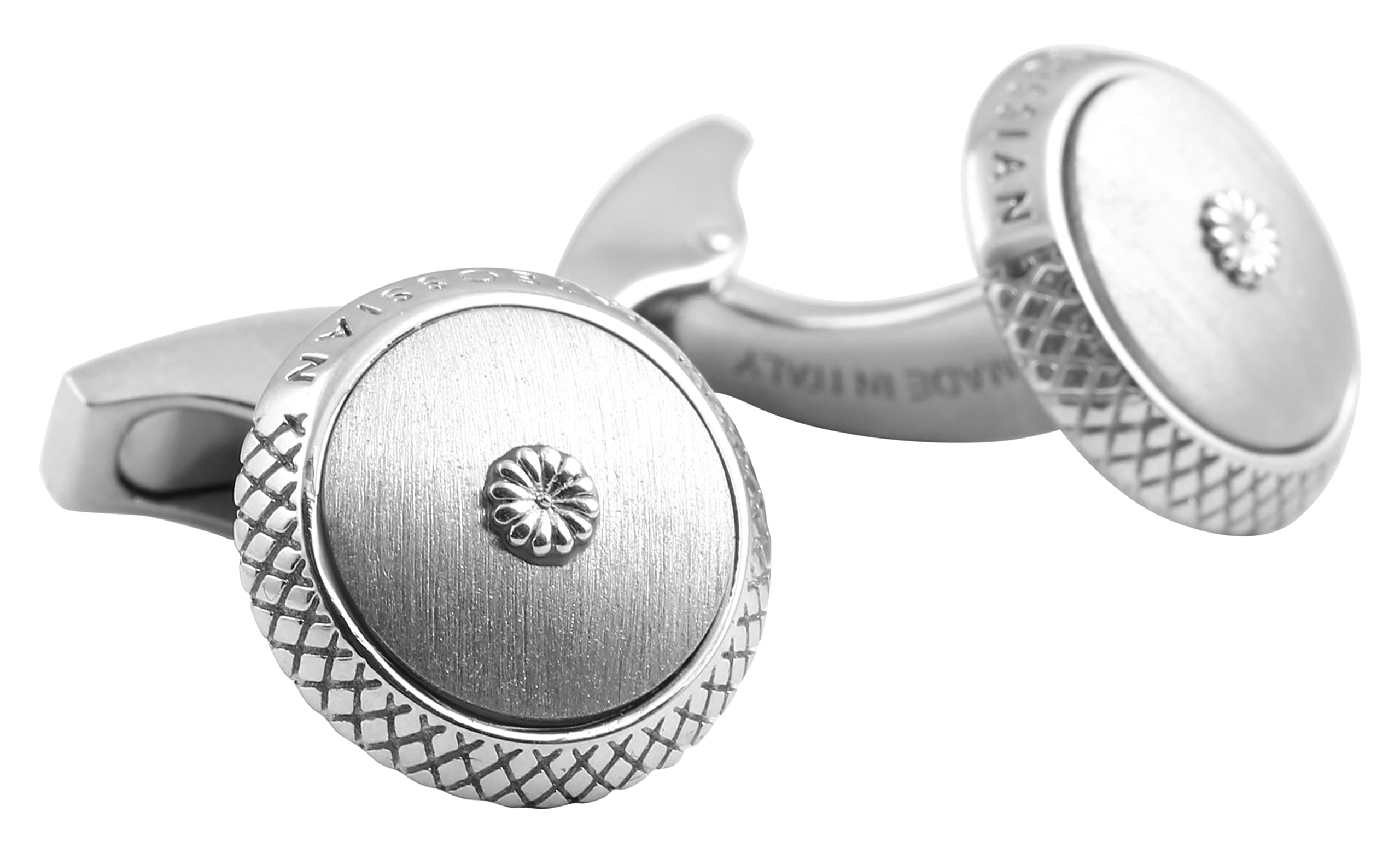 Tateossian Satin Chrysanthemum Cufflink CL6486