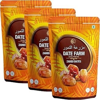 Date Farm Zahidi Dates Luxury Wet Dates, 100% Natural, Arabian, Khajur, Boosts Immunity, No Added Sugar, Gluten-Free, 1.5 kg