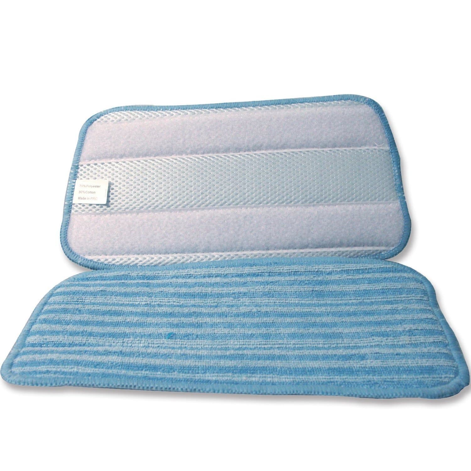 LELEC Washable & Reusable Microfiber Replacement Cleaning Pads For Steam Mop (2-Pack) #E11011