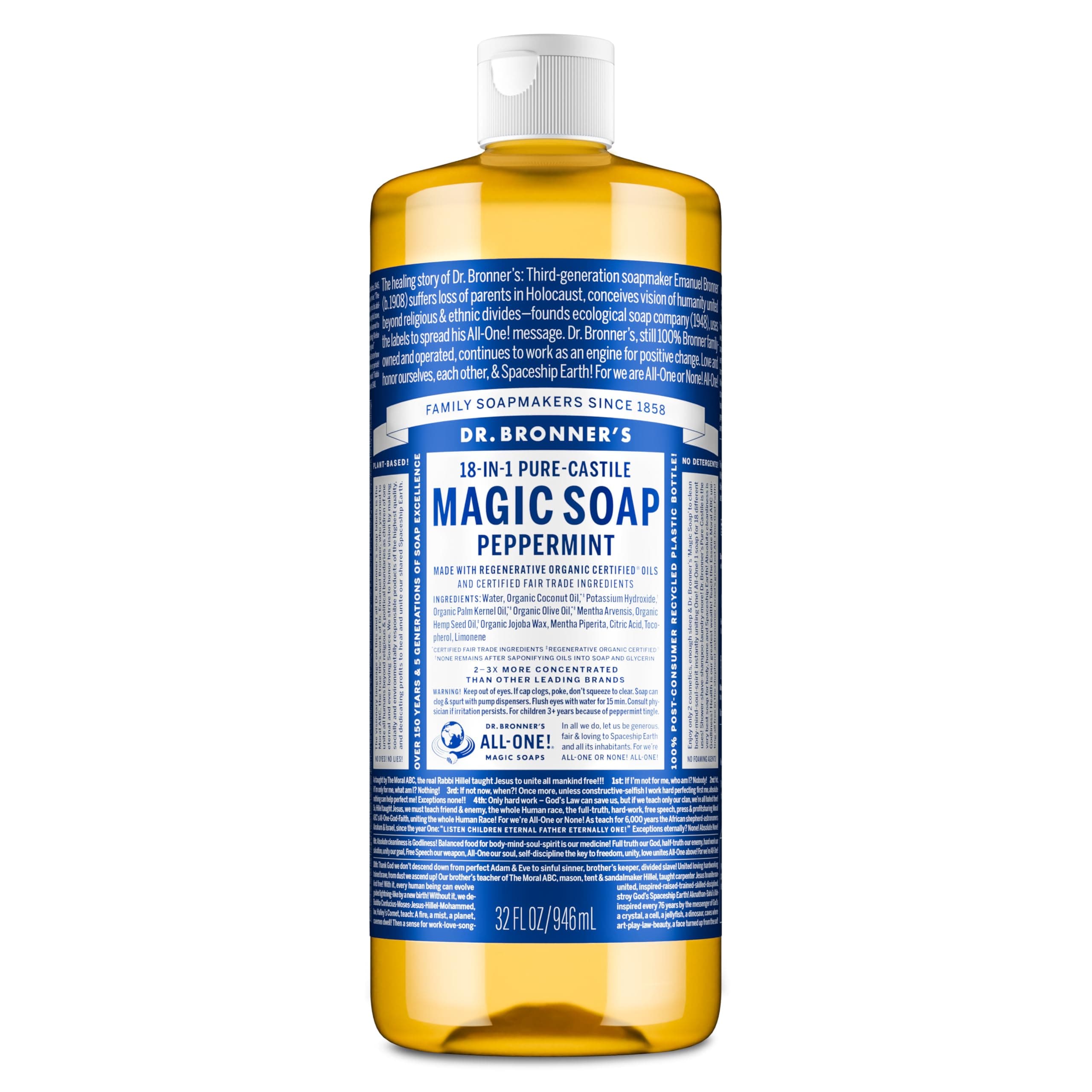 Dr. Bronner's Magic Soaps Pure-Castile Soap, 946ml