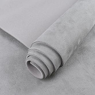 Suede Headliner Fabric with Foam Backing 60" W×96" L Auto Suede Headliner Material for Car Truck RV SUV Boat Home Roof Interior Replacement Fabric, Gray