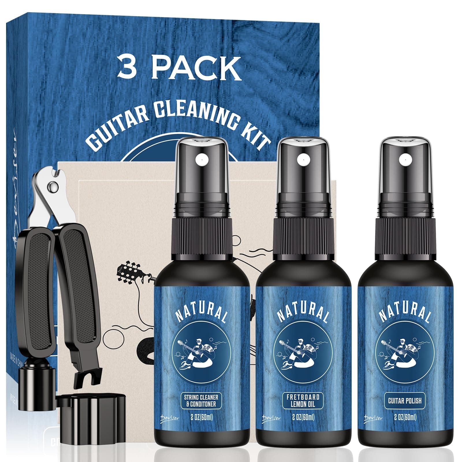 Guitar Cleaning Bundle 60ml Spray Vision