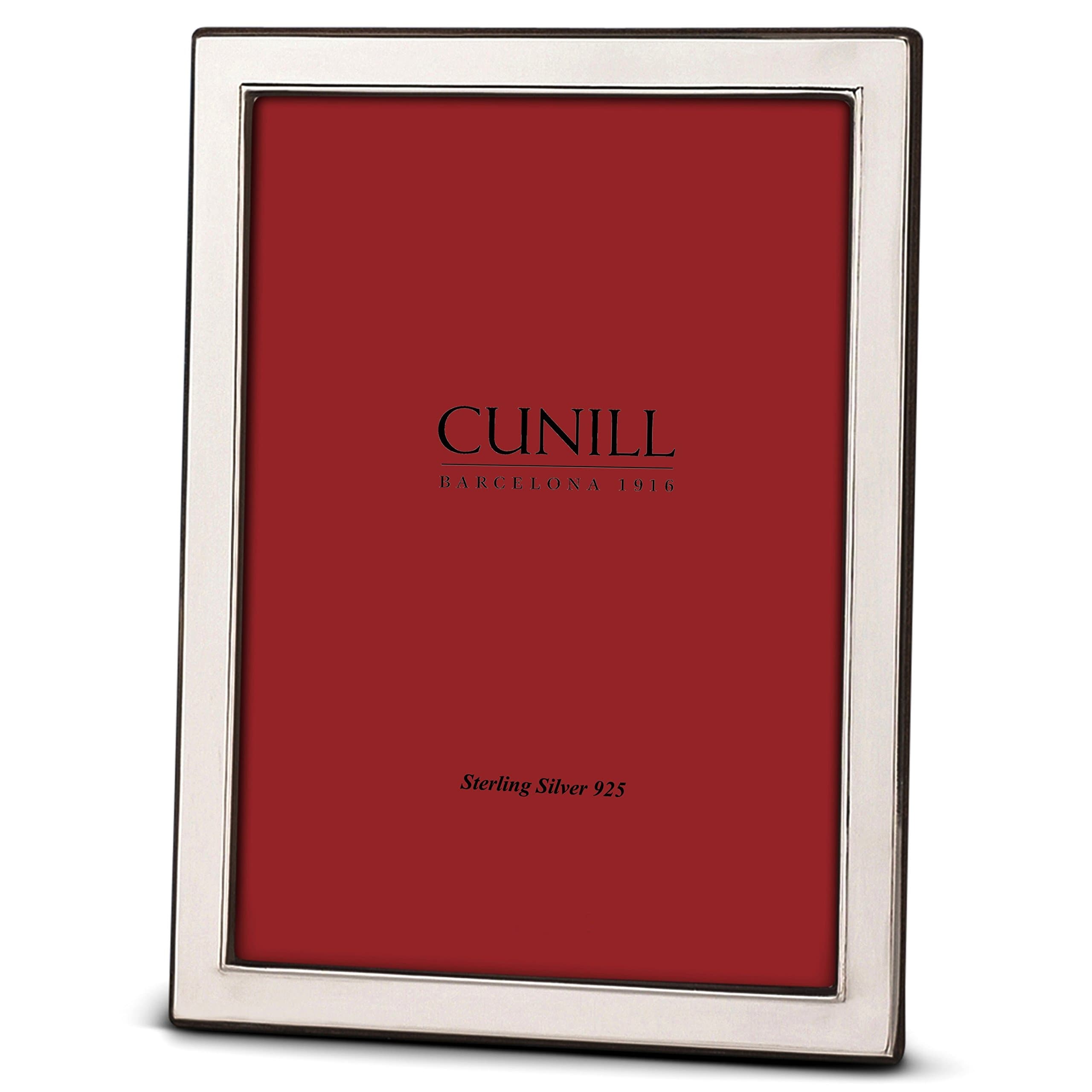 Cunill Silver Contemporary Plain Frame for 8 by 10-Inch Photograph, Sterling Silver