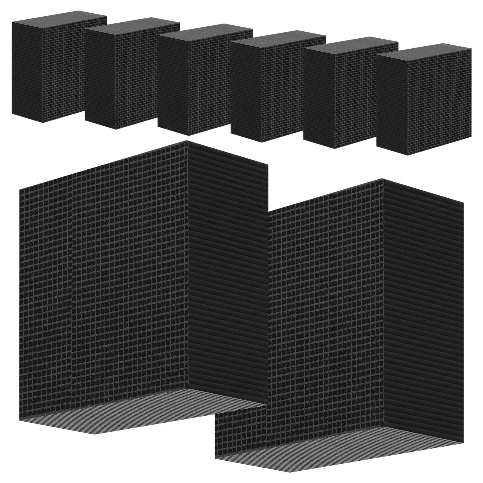 8 Pcs Aquarium Cube Filter Activated Carbon Aquarium Filter Water Filter for Fish Tank 4 x 4 x 2 Inch Cube Honeycomb Structure Charcoal Deodorant for Ponds Pools Horses Stock Tank Filtration
