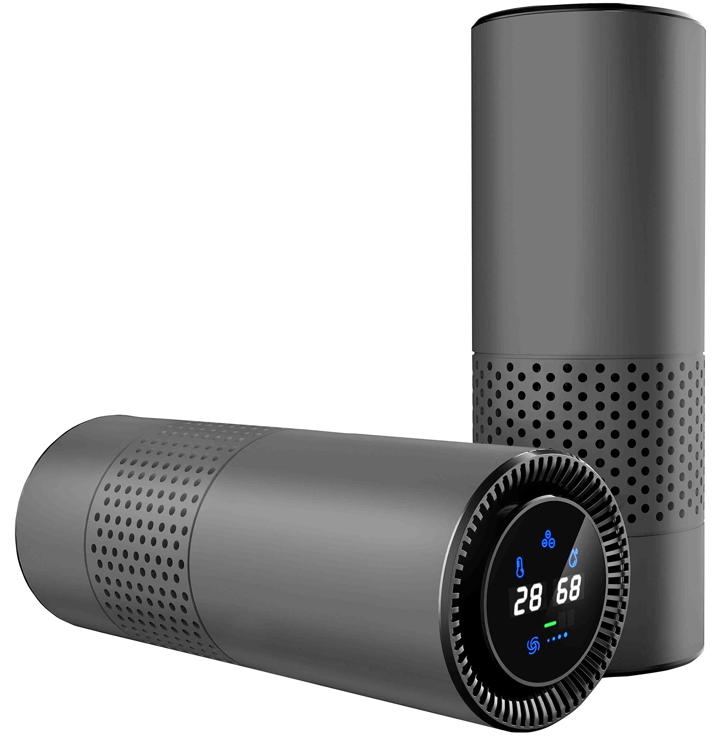 True HEPA Filter Air Purifier with Gesture Control,No Ozone,Removing Smoking Dust Pollen and Bad Odors,Perfect for Car Office Desktop Pets Dander Kitchen