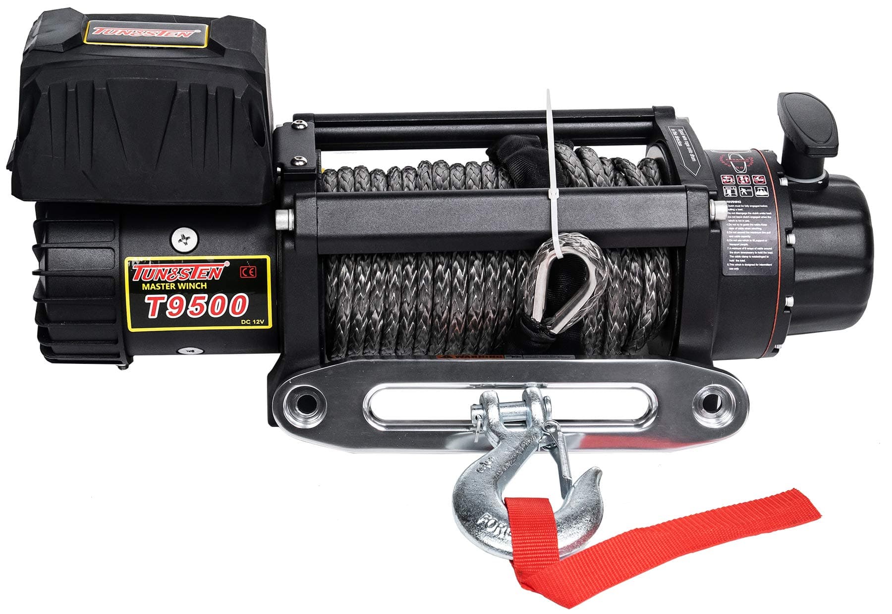 T9500s 12V Waterproof Winch - 9500 lbs Load Capacity