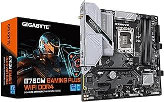 B760M Gaming Plus WiFi DDR4 LGA 1700 Intel B760 M-ATX Motherboard, 2* M.2, PCIe 4.0, Front USB 3.2 Gen 1 Type-C, 6 GbE LAN, Q-Flash Plus, EZ-Latch