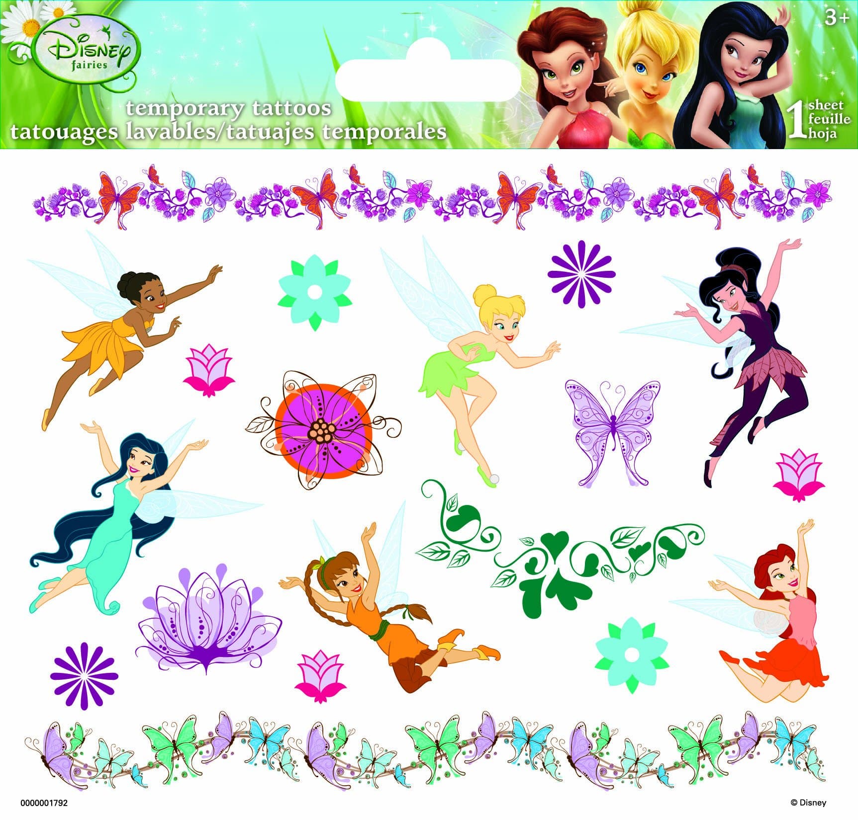 Sandylion Fairies Temporary Tattoo