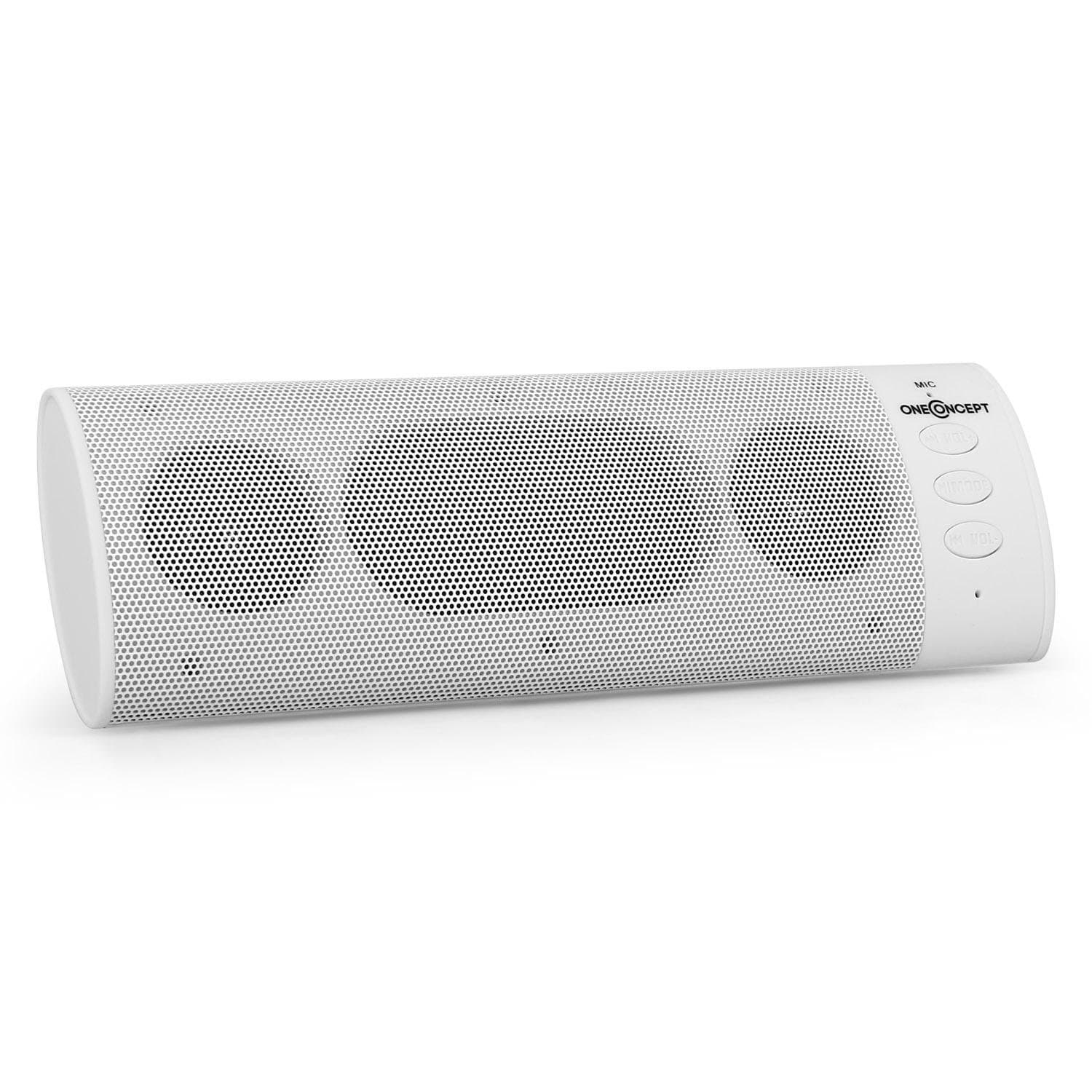 ONECONCEPT iTooth4 BT120 Bluetooth 2.1 Speaker AUX (15m, Hands-Free Applications, Directly Stream Audio Files) White