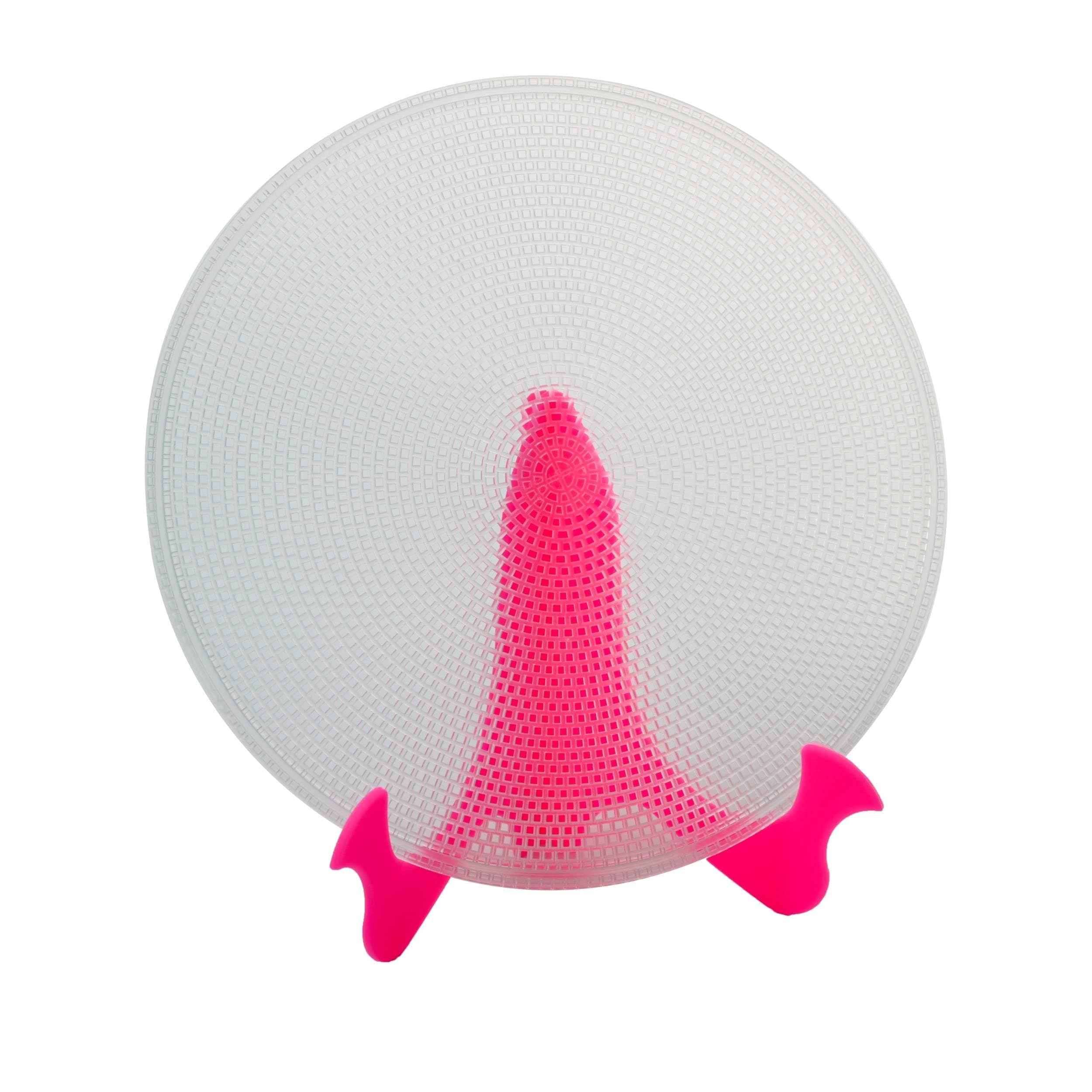 TANISA Rice Paper Wrapper Tray – Rice Paper Tray for Spring Rolls, Summer Rolls, Egg Rolls – 10 Round Plastic Mesh Trays and 1 Collapsible Stand for Rolls Making (9 inches)