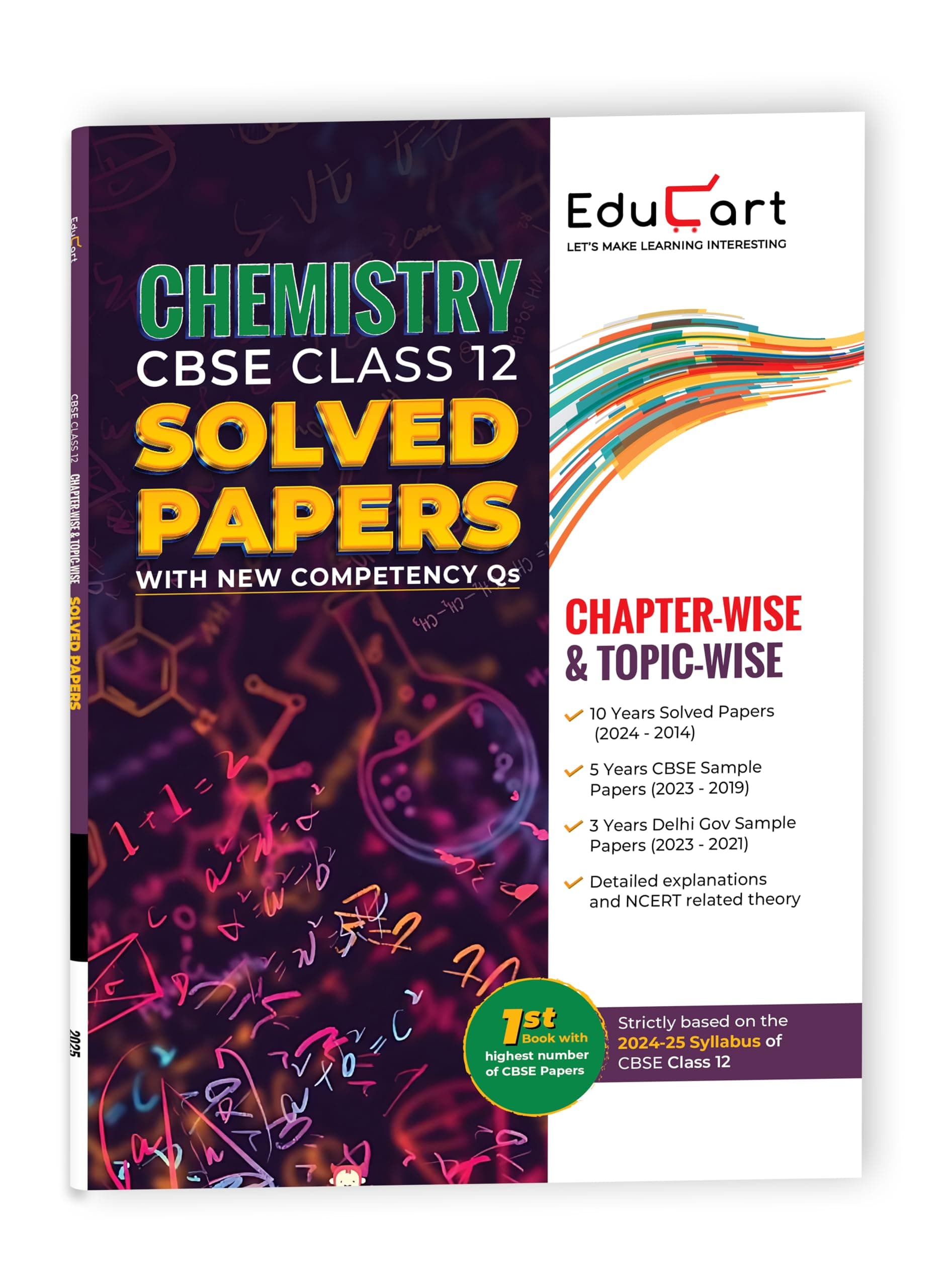 Educart Past 10 Years Chapter Wise Topic Wise Chemistry Class XII